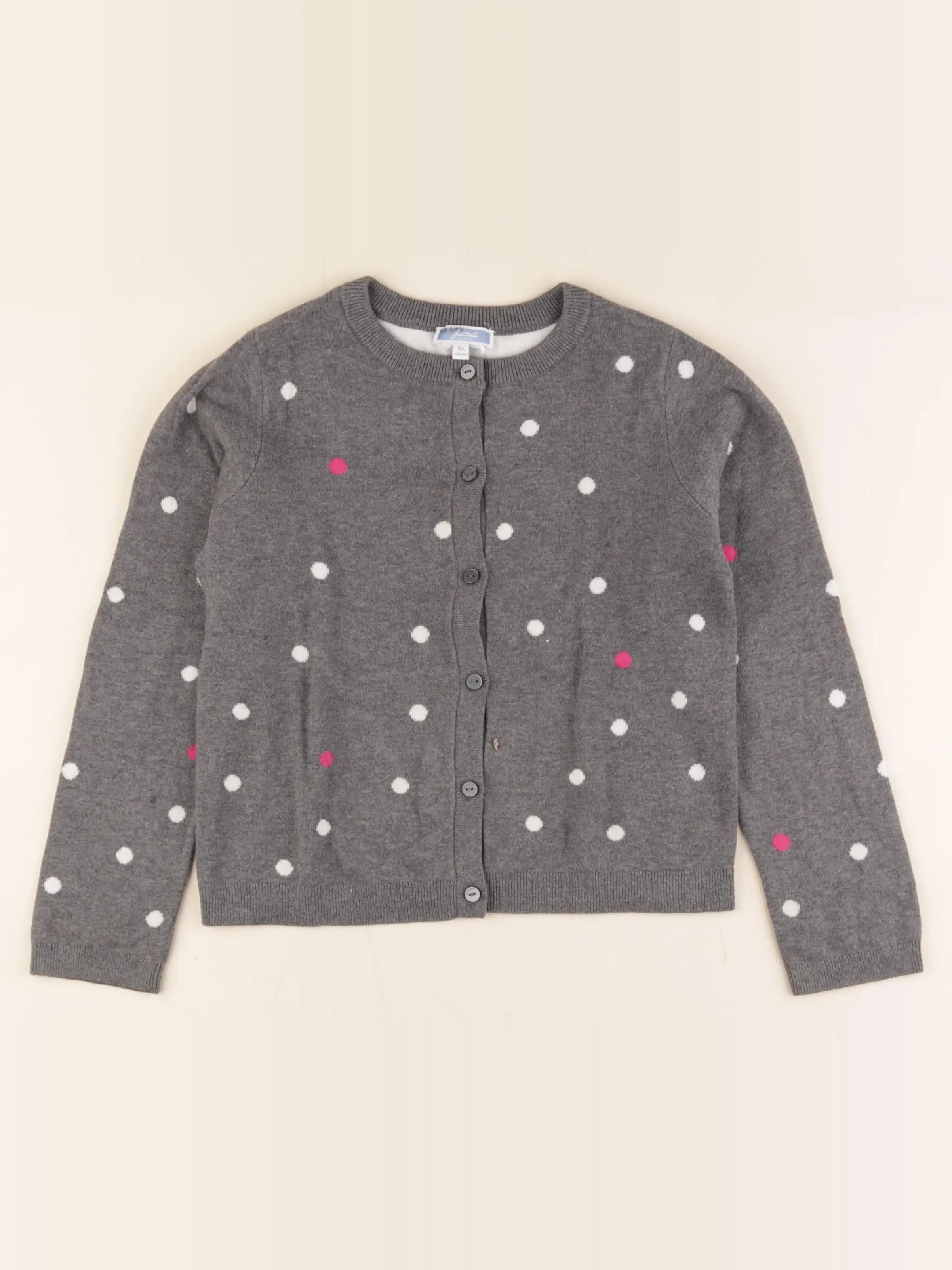 Jacadi - gilet gris - 8 ans