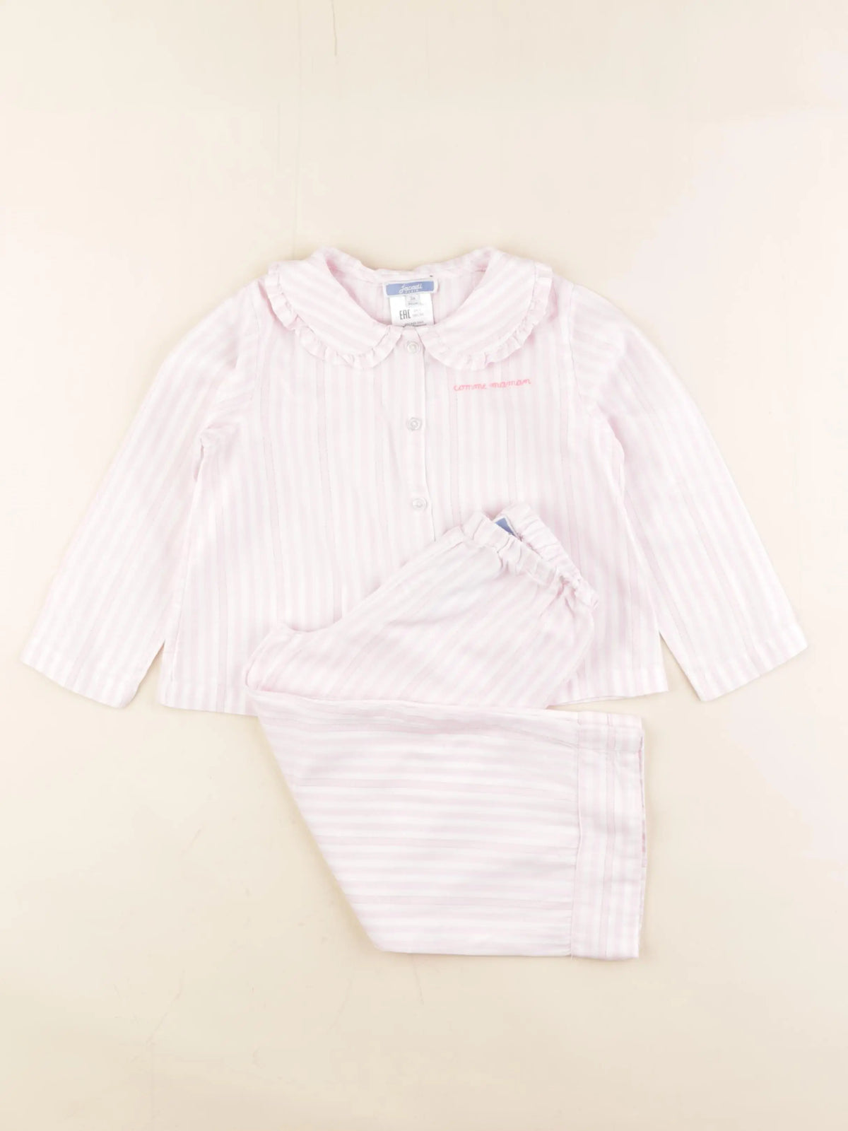 Jacadi - pyjama coton rose - 3 ans