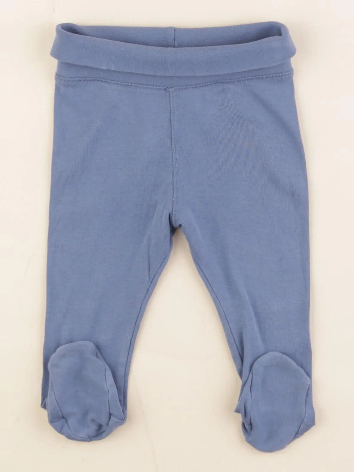 H&M - legging bleu - 4/6 mois