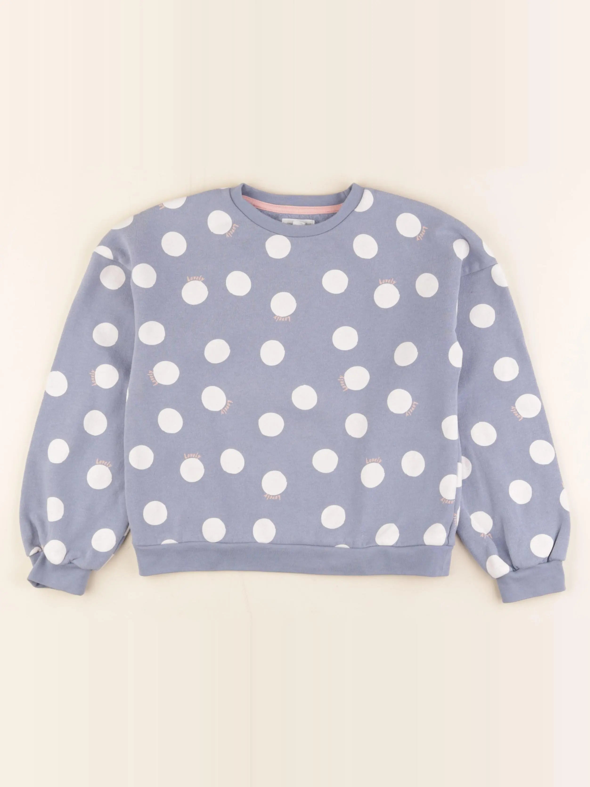 Vertbaudet - sweat bleu - 8 ans