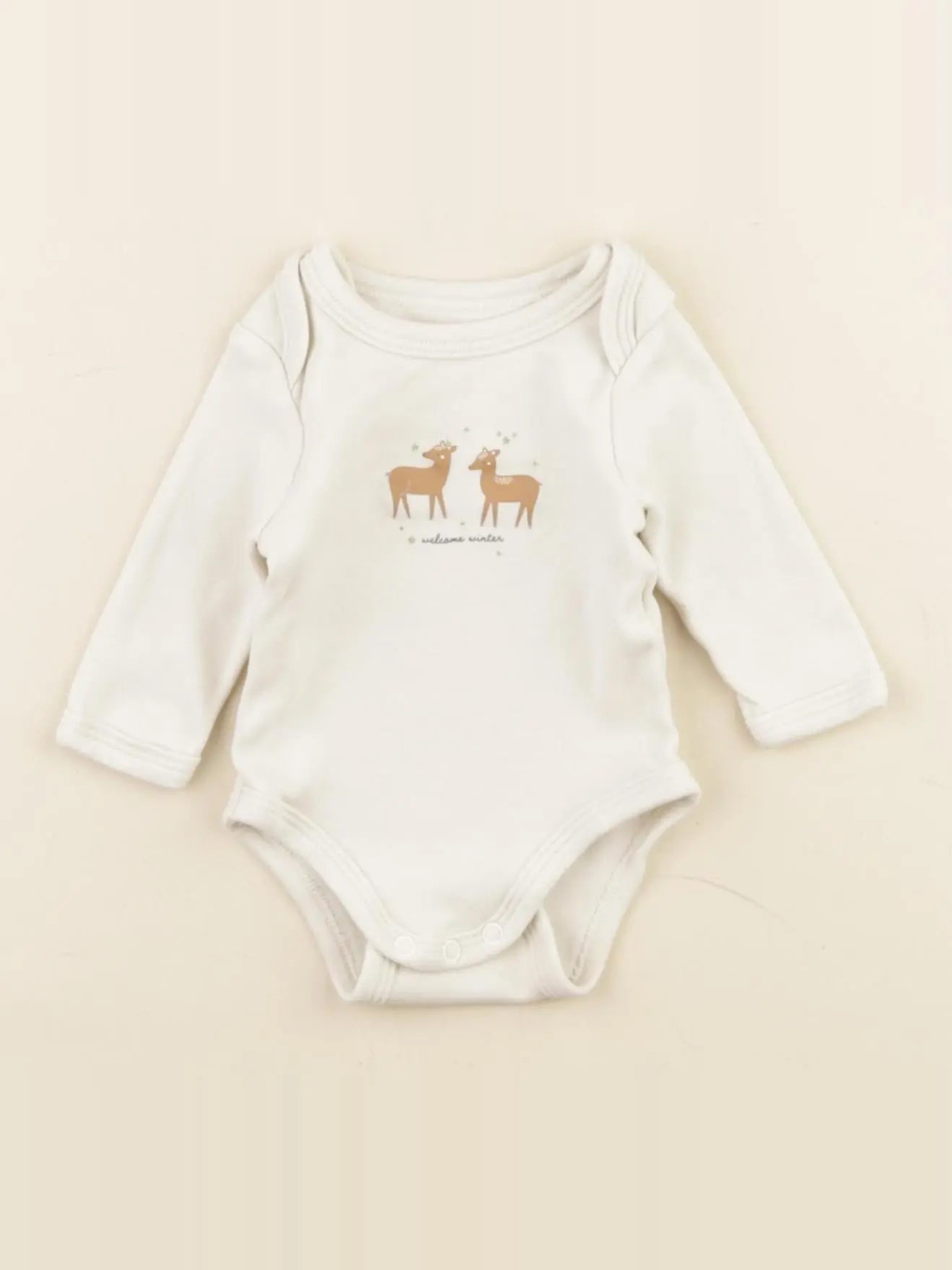 Vertbaudet - body beige - 1 mois