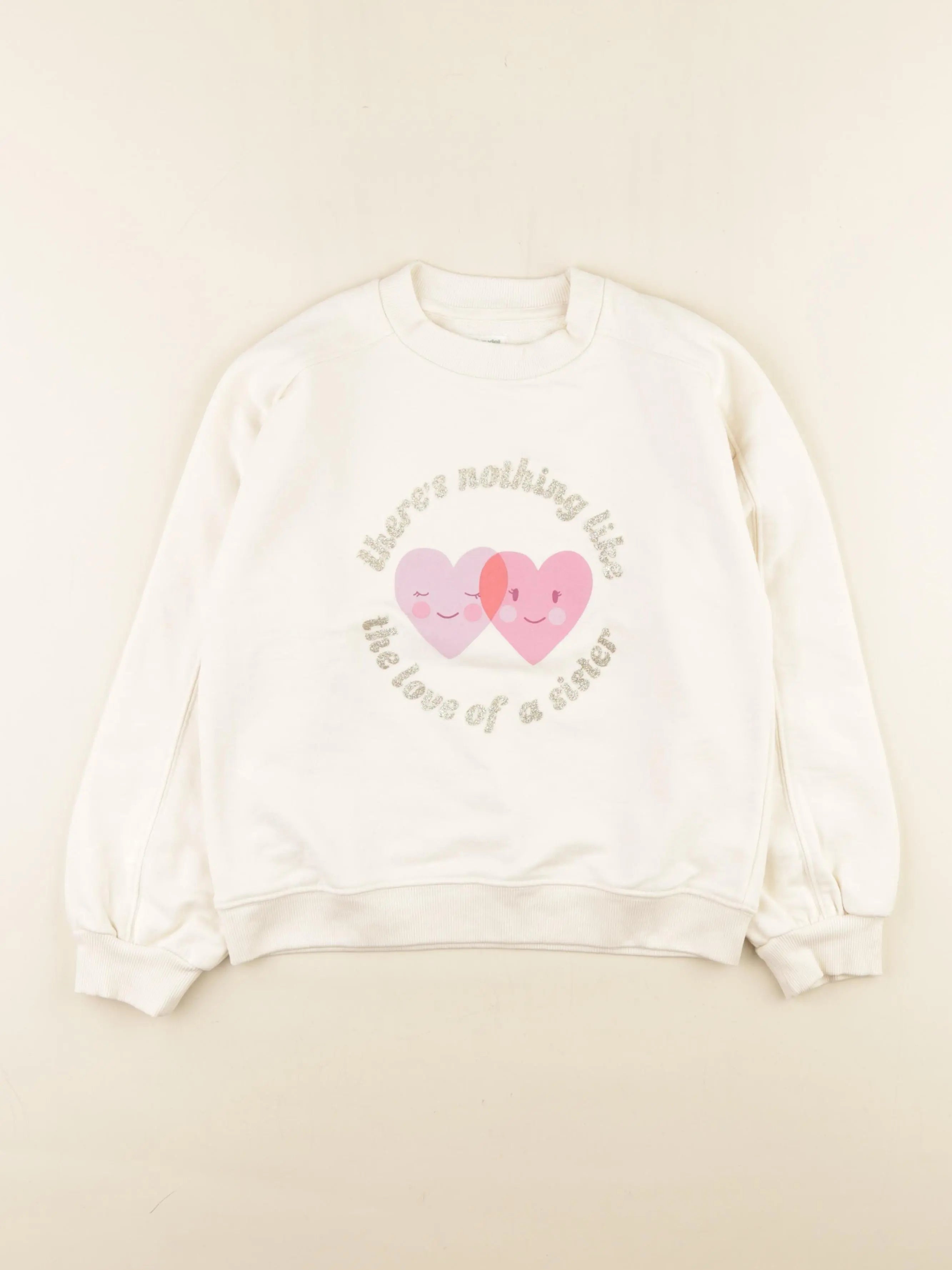 Vertbaudet - sweat beige - 10 ans