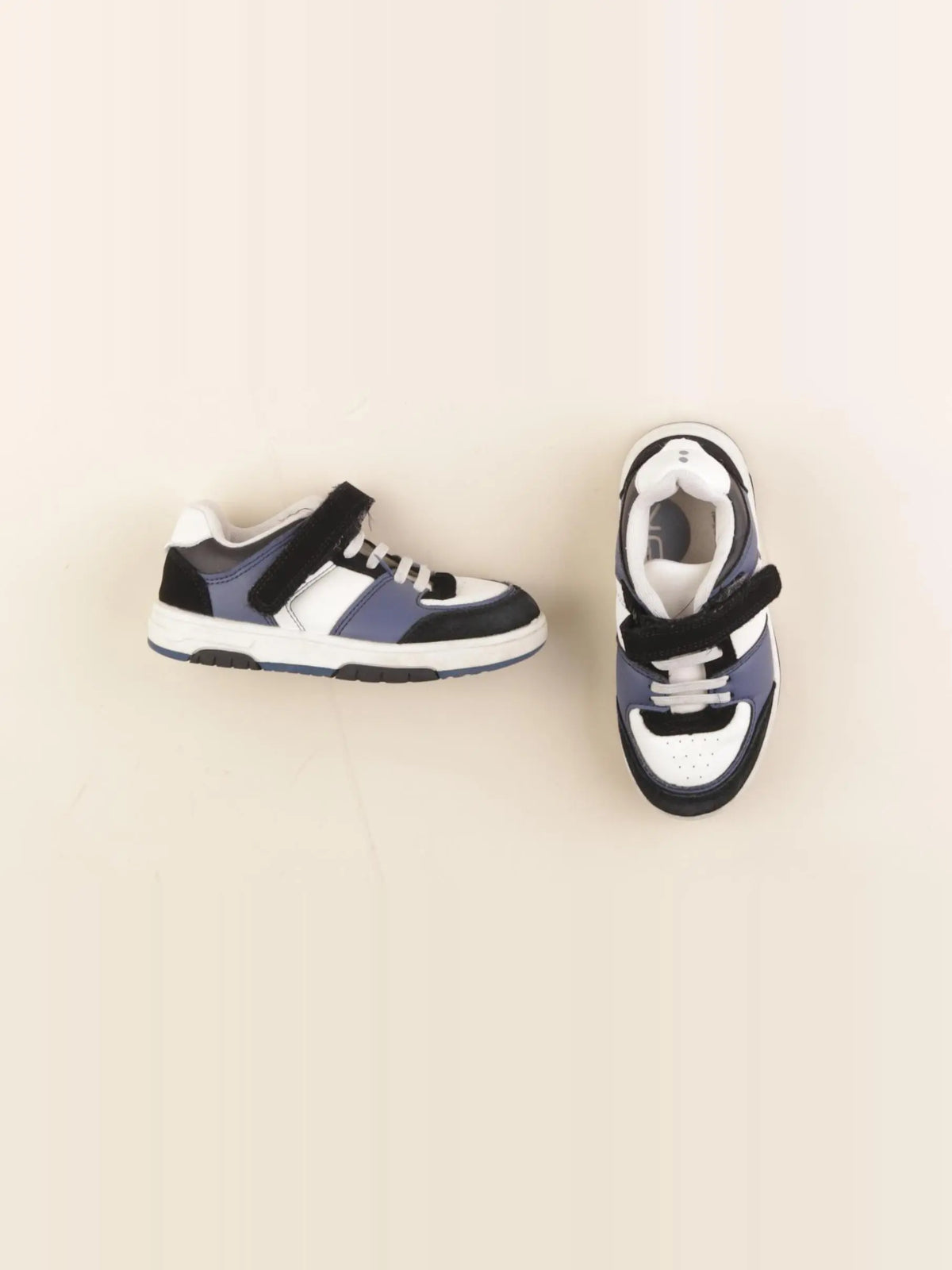 Okaidi - baskets blanc, bleu - pointure 27