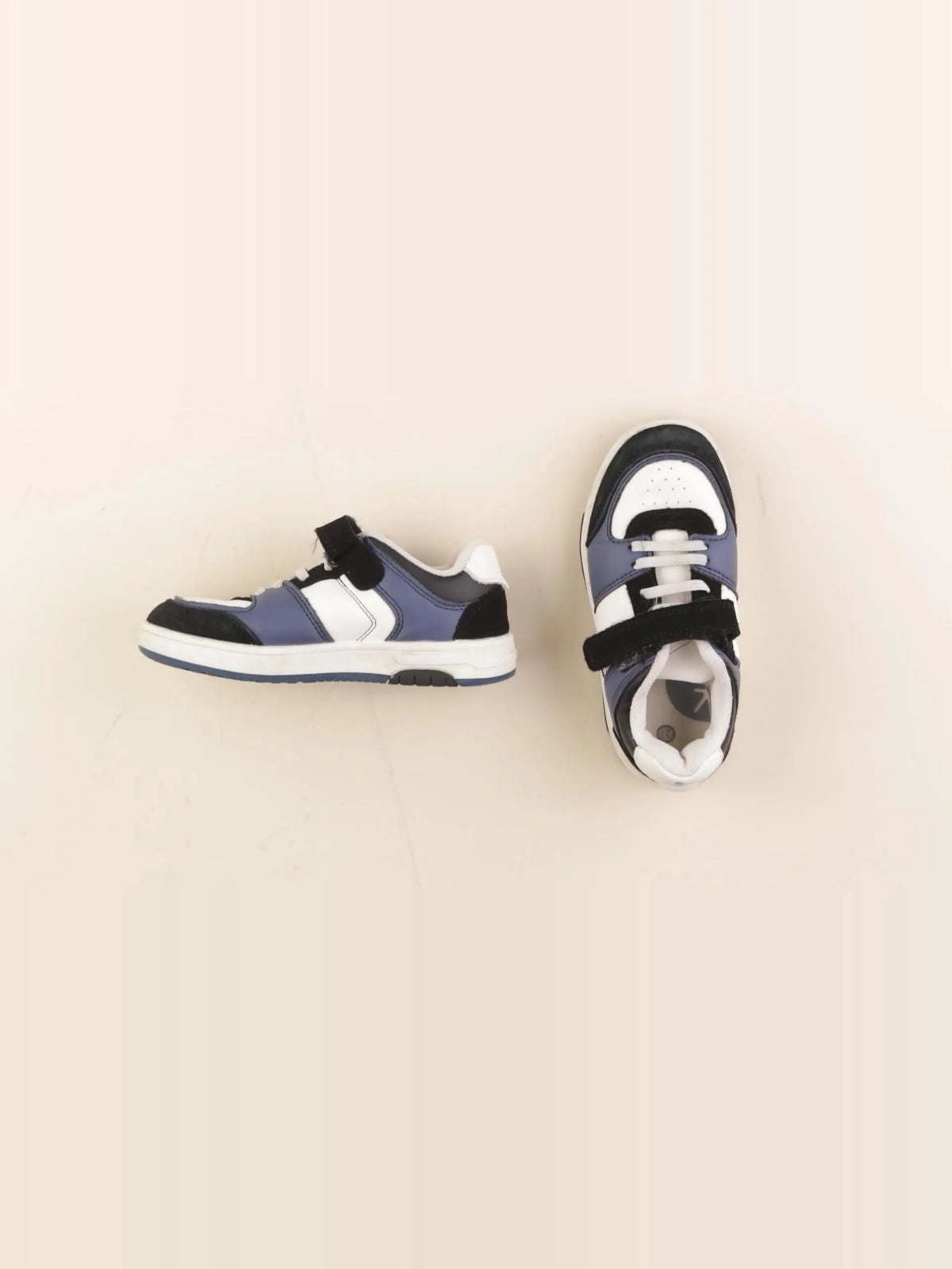 Okaidi - baskets blanc, bleu - pointure 27