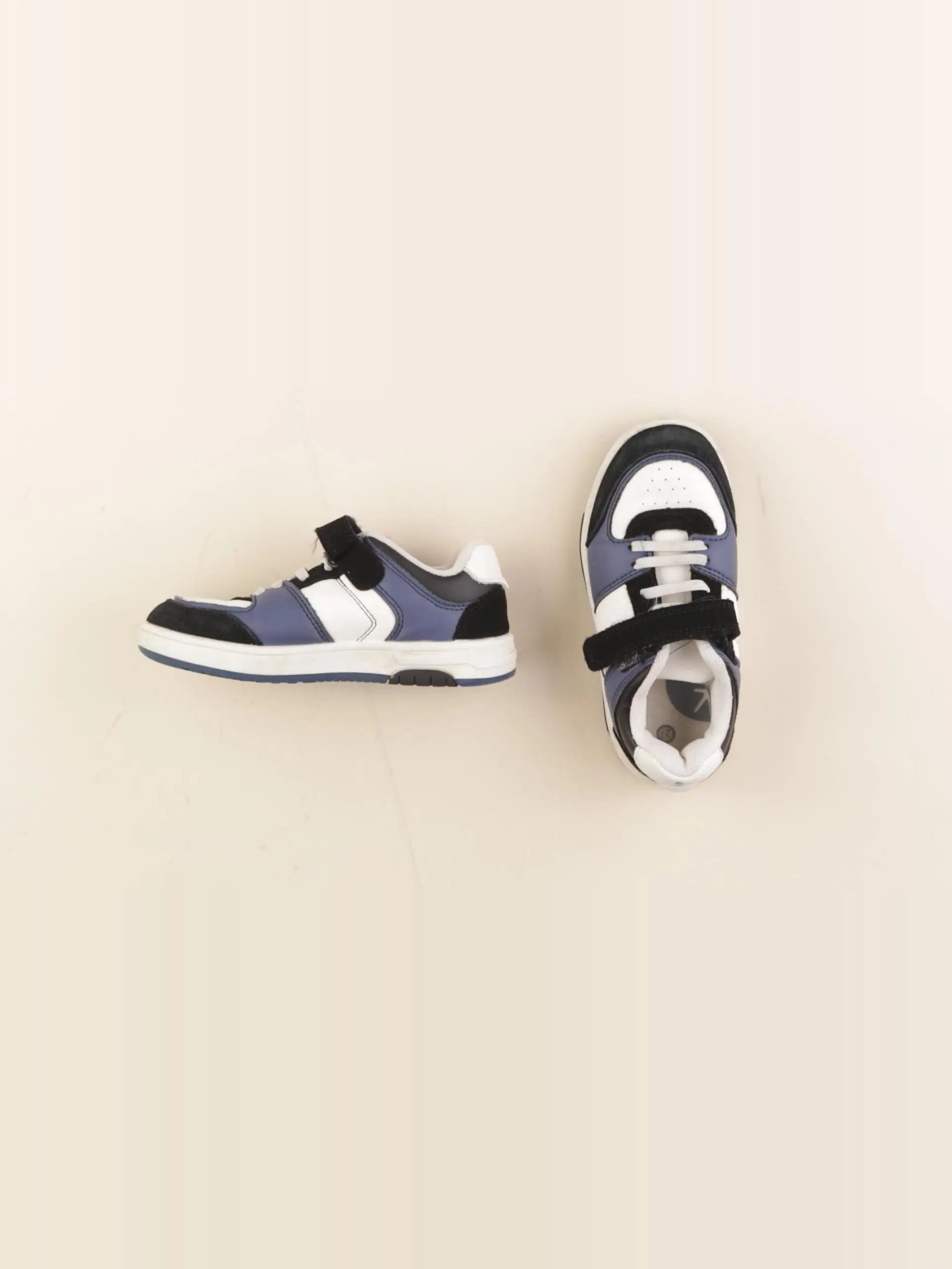 Okaidi - baskets blanc, bleu - pointure 27