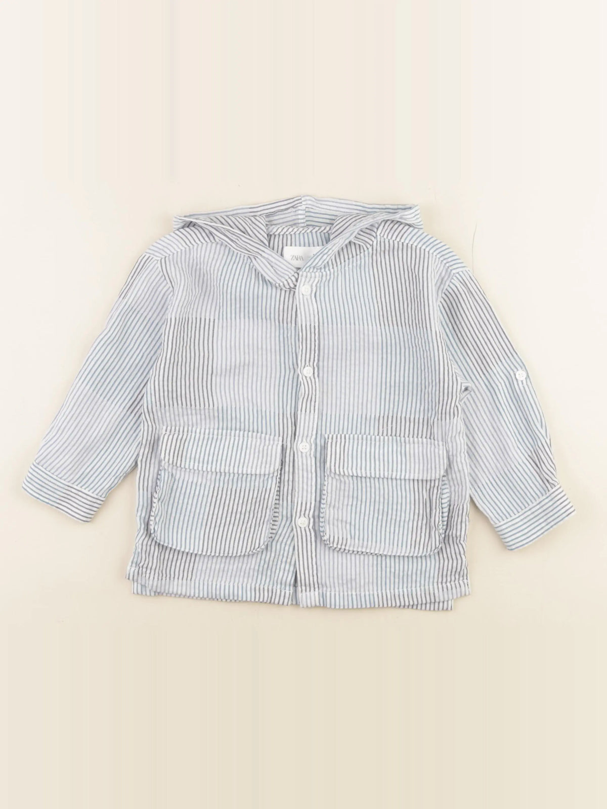 Zara - chemise bleu - 12/18 mois