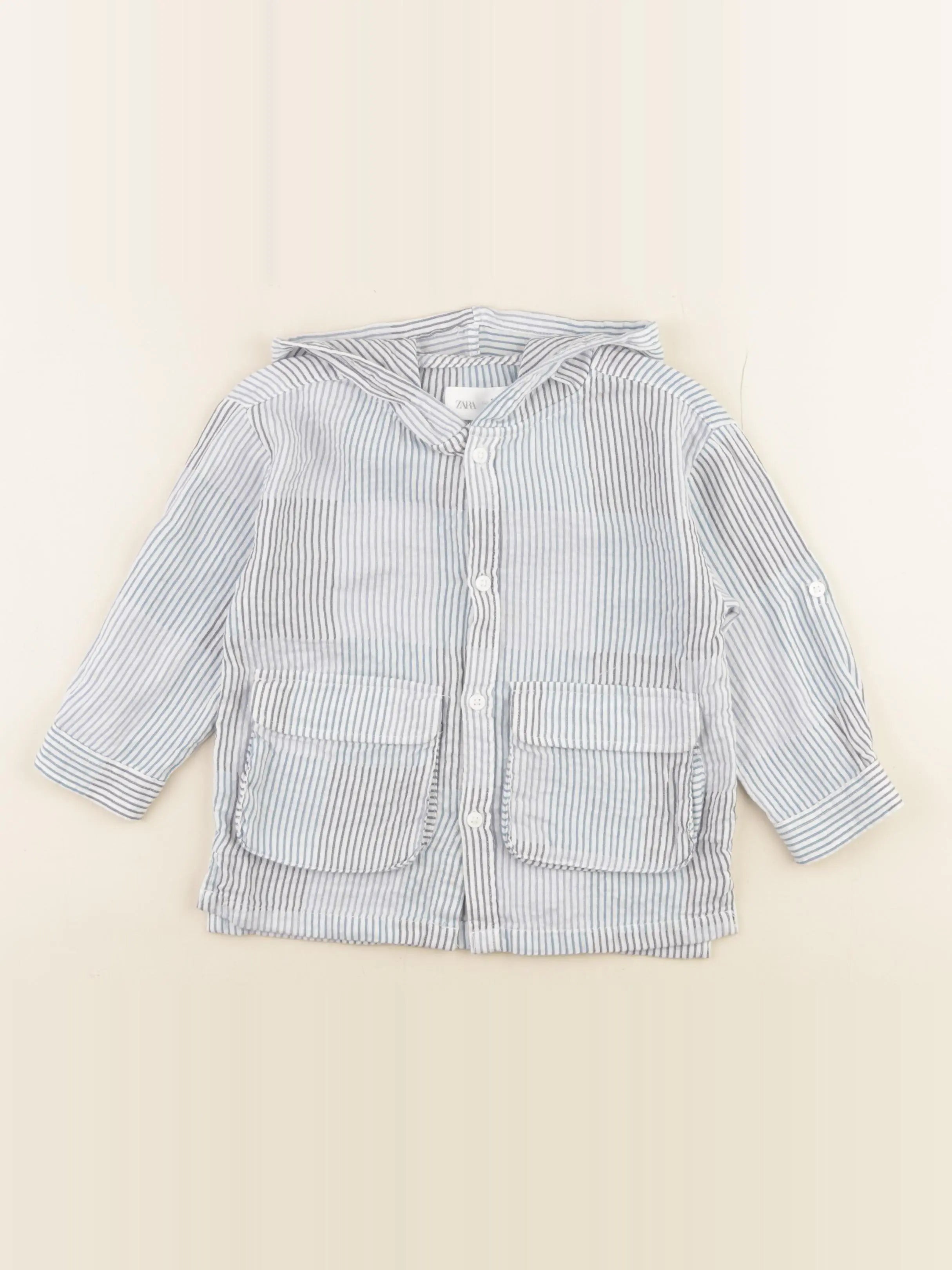 Zara - chemise bleu - 12/18 mois