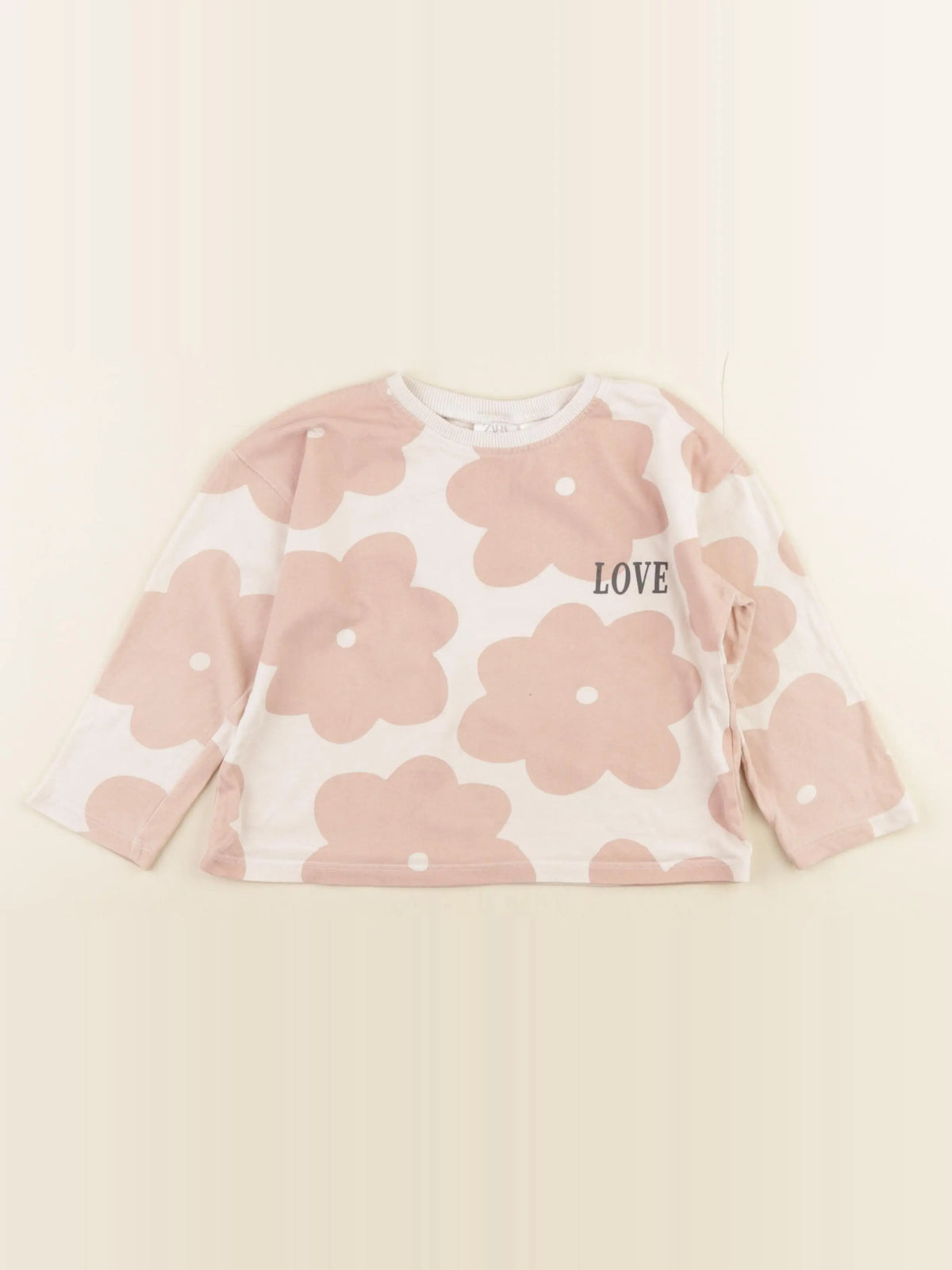 Zara - tee-shirt rose - 2/3 ans