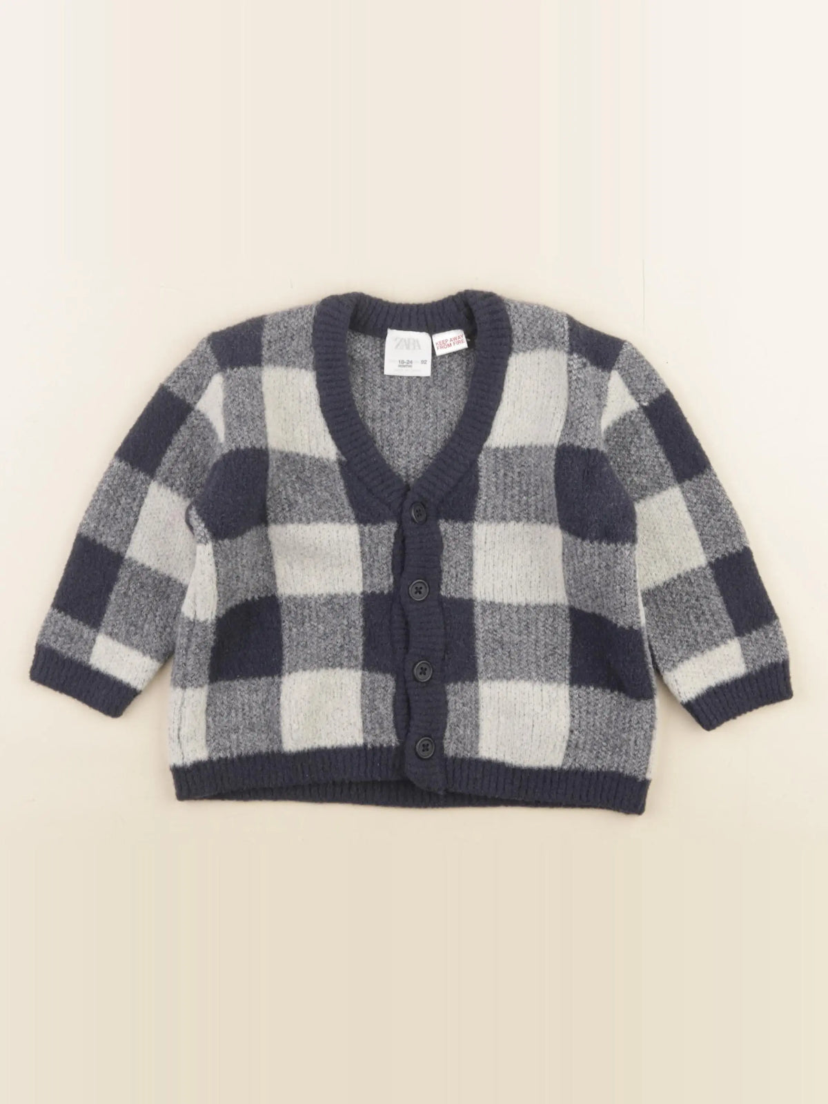 Zara - gilet multicolore - 18/24 mois