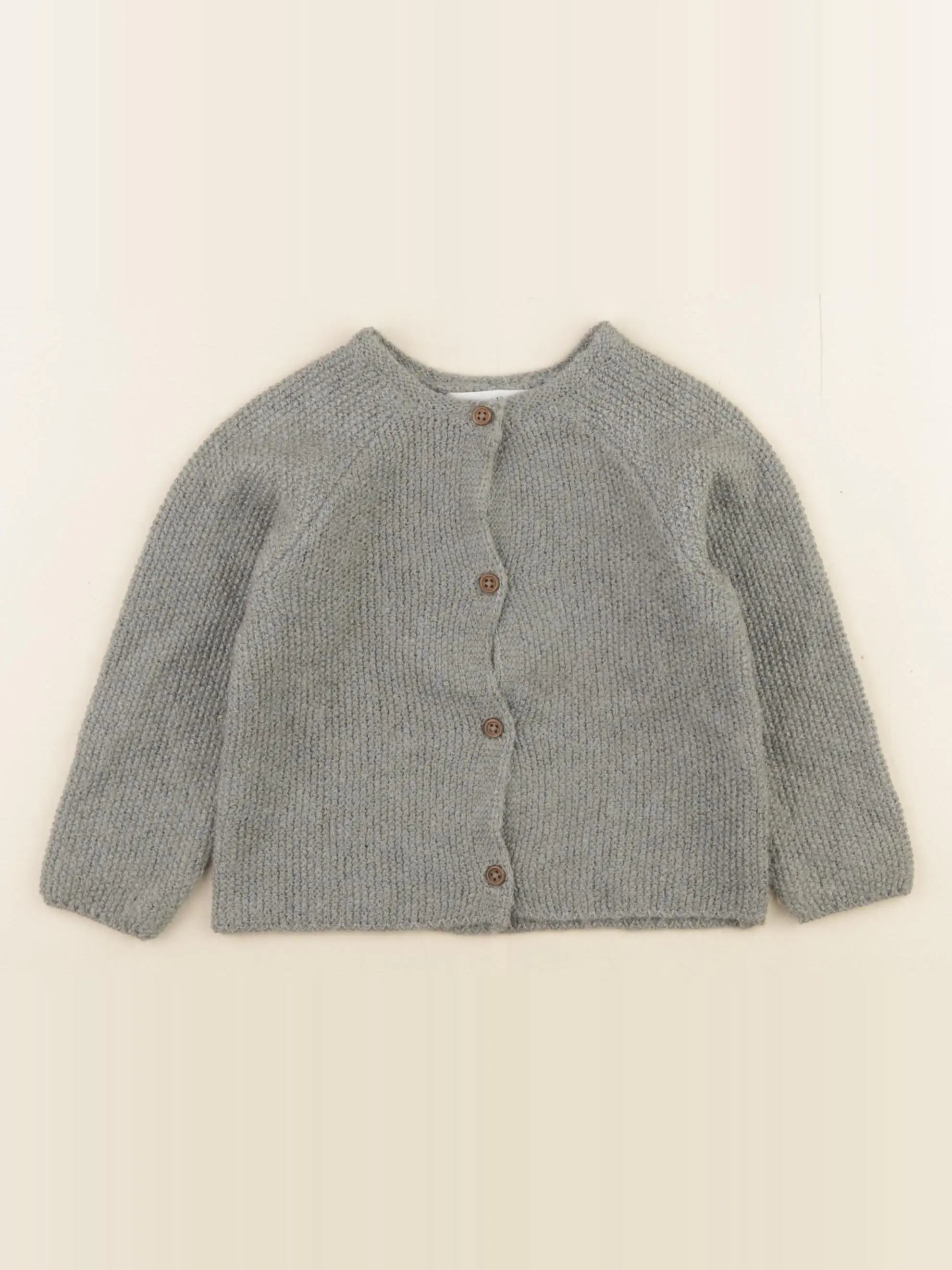 Zara - gilet vert - 12/18 mois