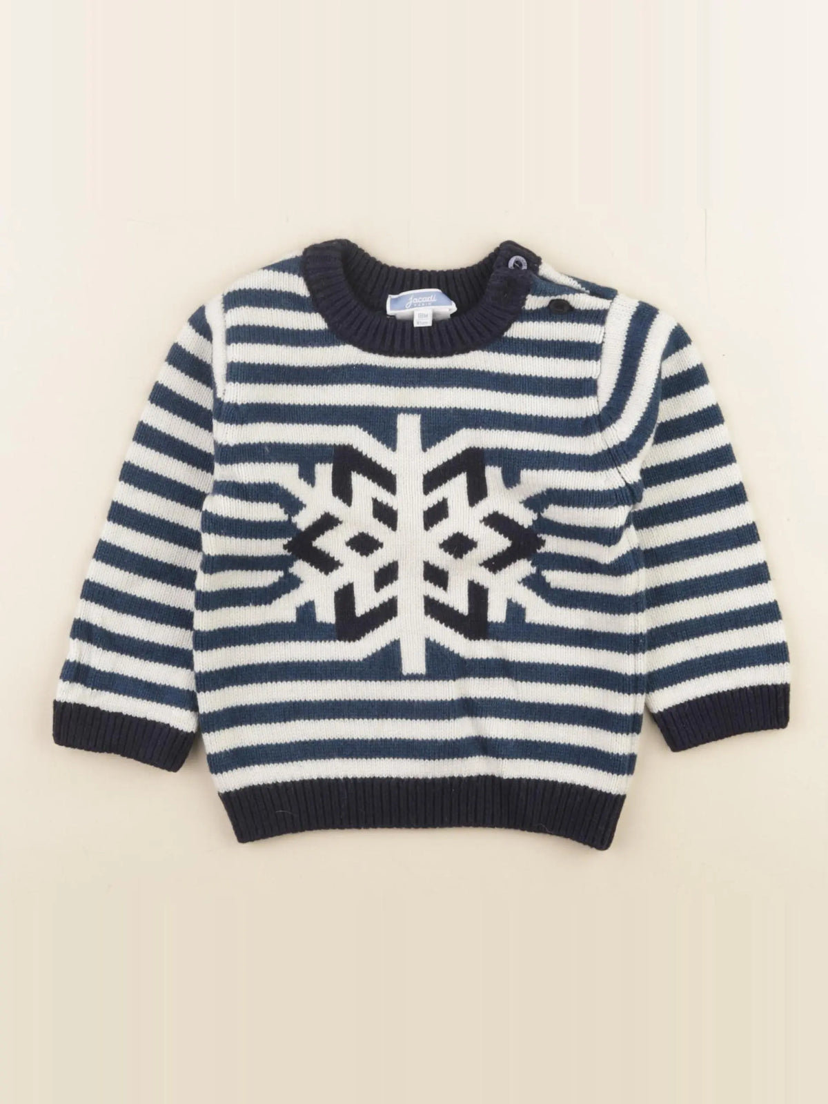 Jacadi - pull bleu - 18 mois