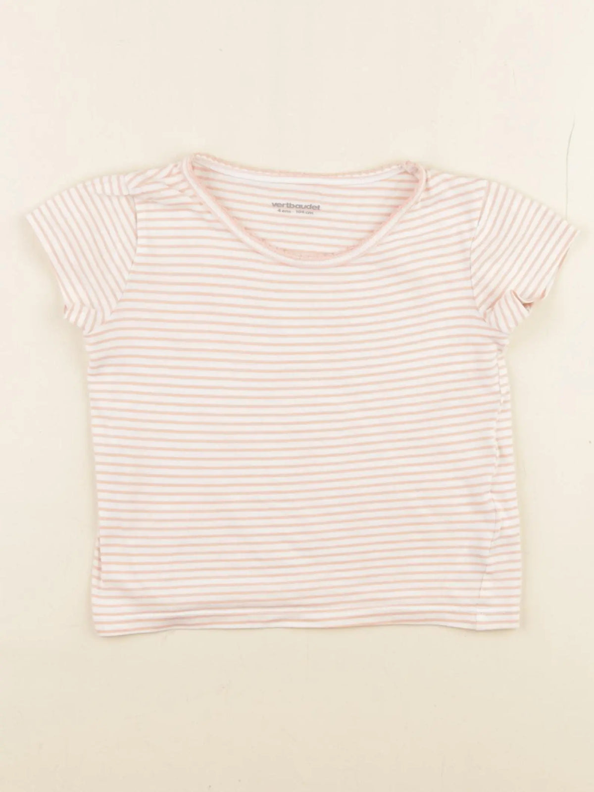 Vertbaudet - maillot de corps rose - 4 ans