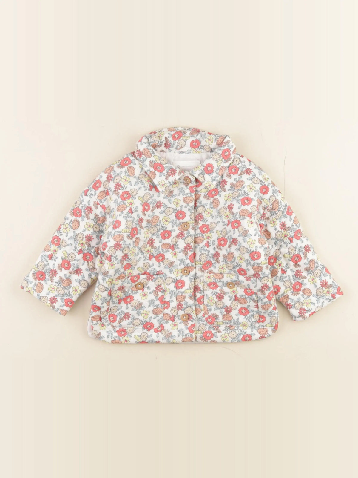 Vertbaudet - veste doublé multicolore - 12 mois