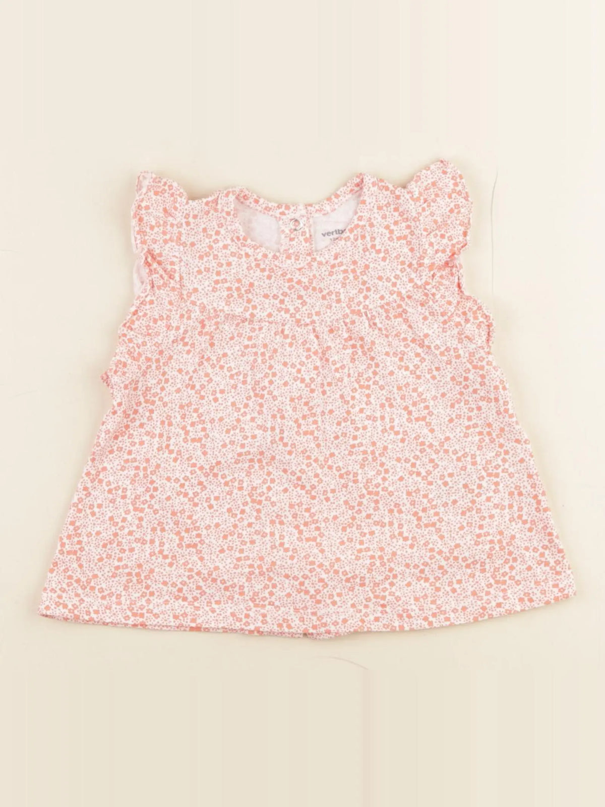 Vertbaudet - tee-shirt orange - 12 mois