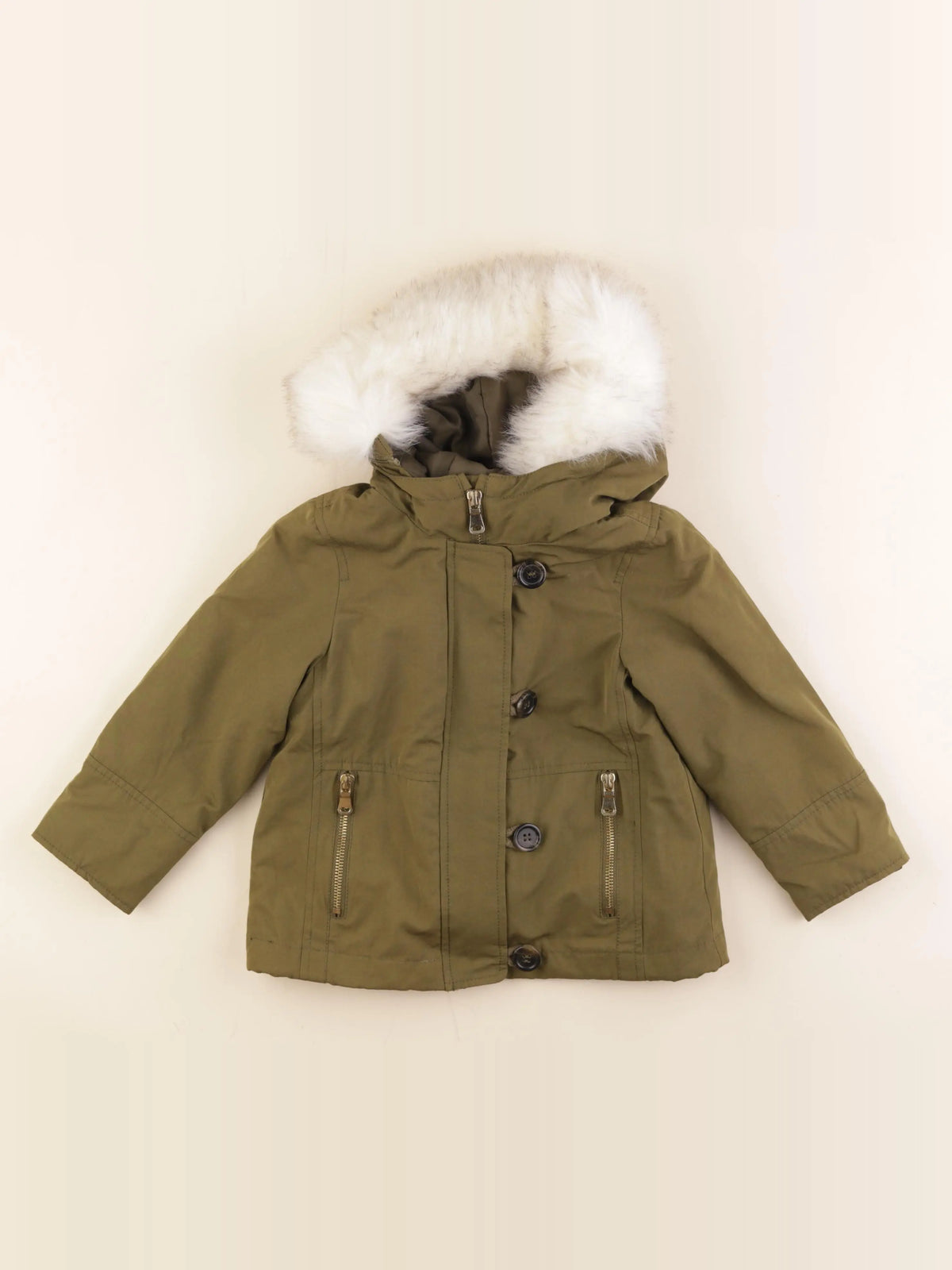 Zara - manteau vert - 4 ans