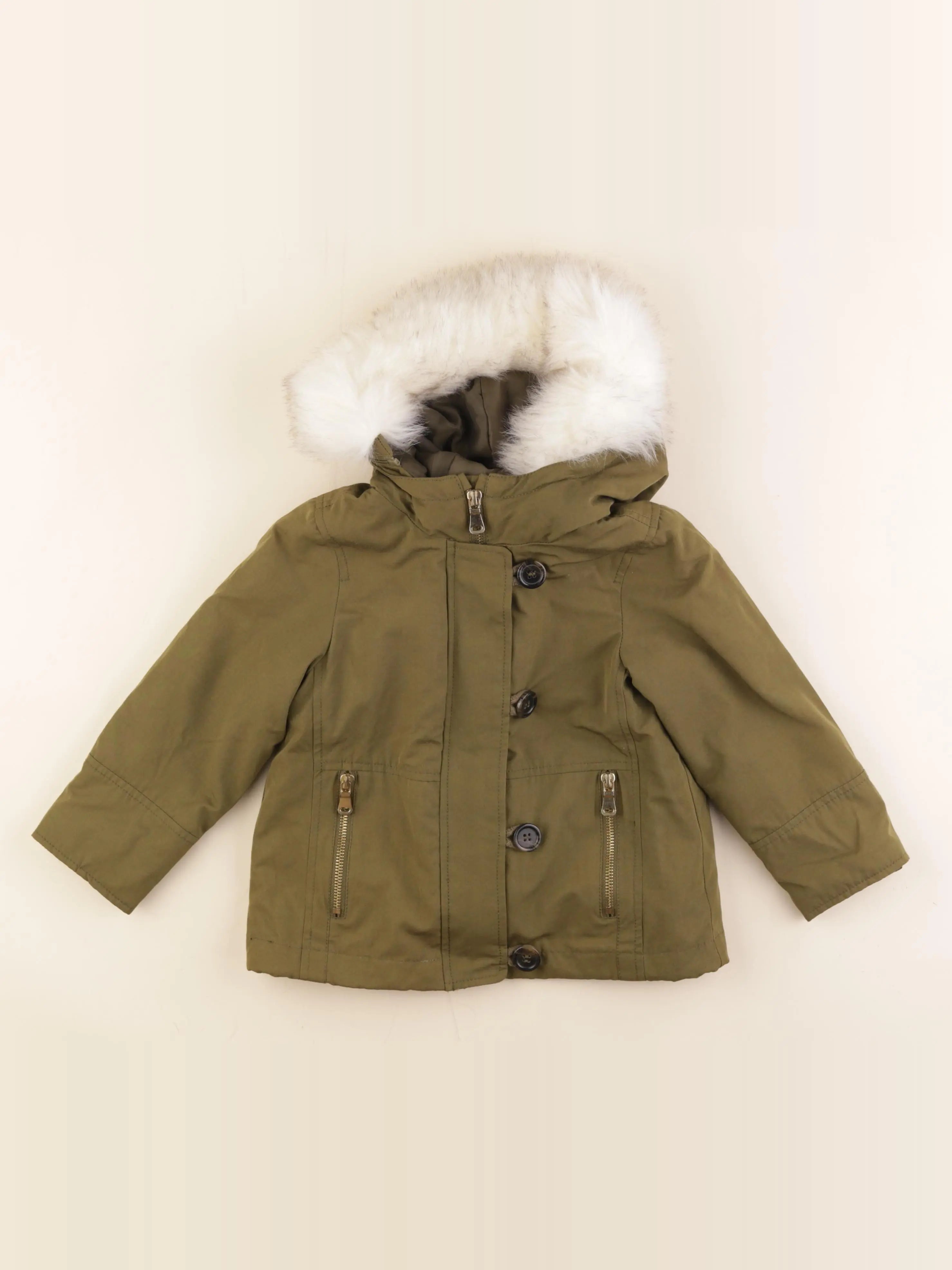 Zara - manteau vert - 4 ans