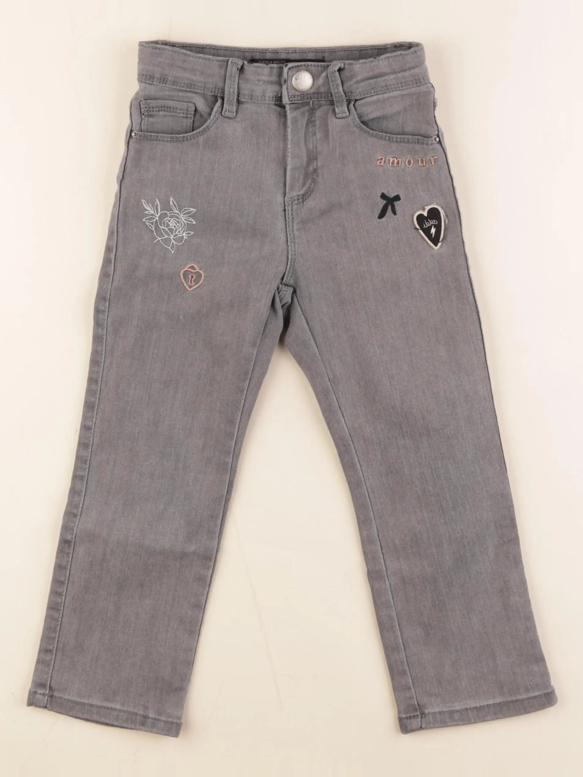 IKKS - jean gris - 4 ans