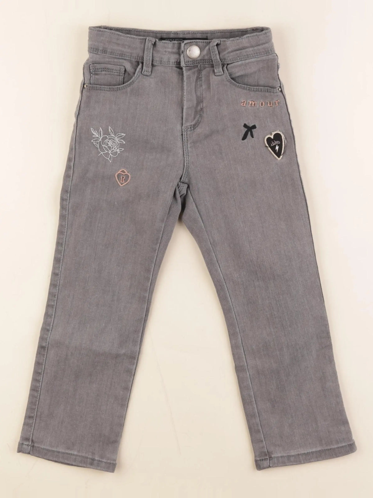 IKKS - jean gris - 4 ans