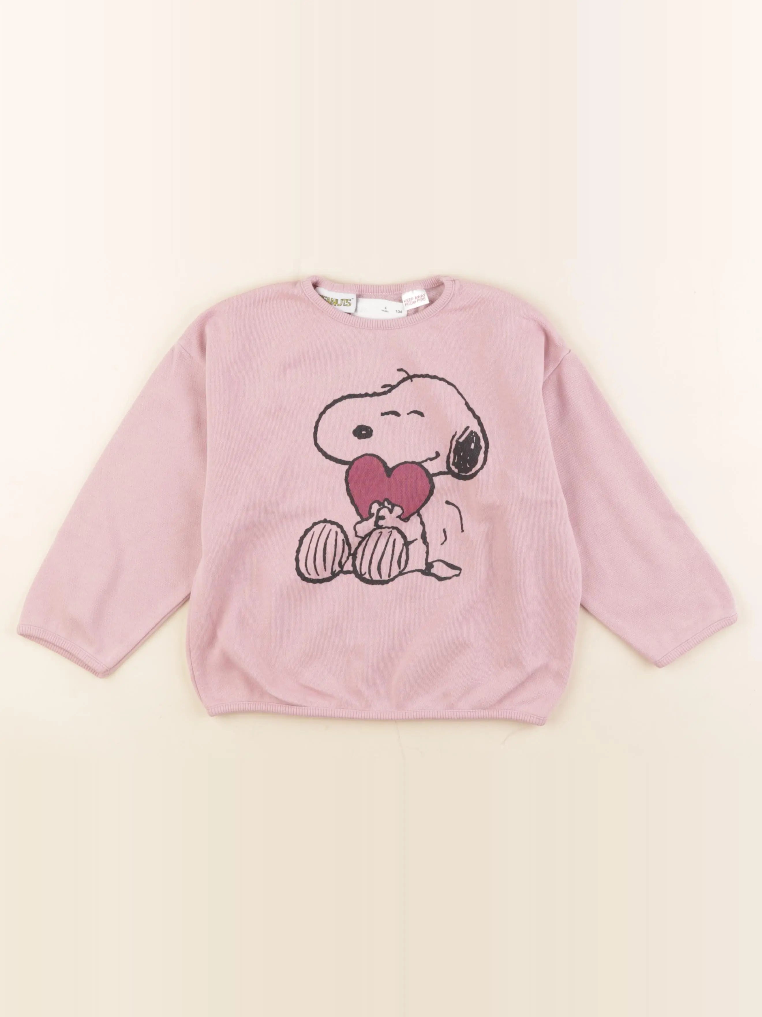 Zara - sweat rose - 4 ans