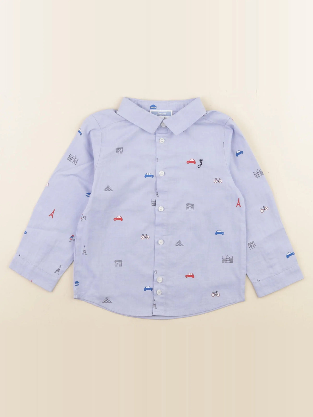 Jacadi - chemise bleu - 24 mois