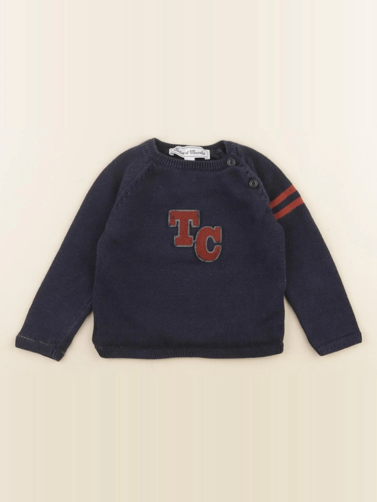 Tartine & Chocolat - pull bleu - 18 mois