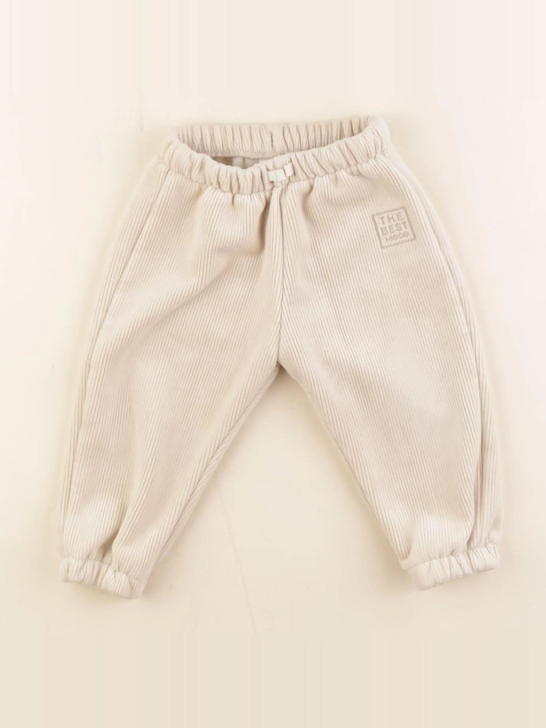 Zara - pantalon doublé beige - 9/12 mois