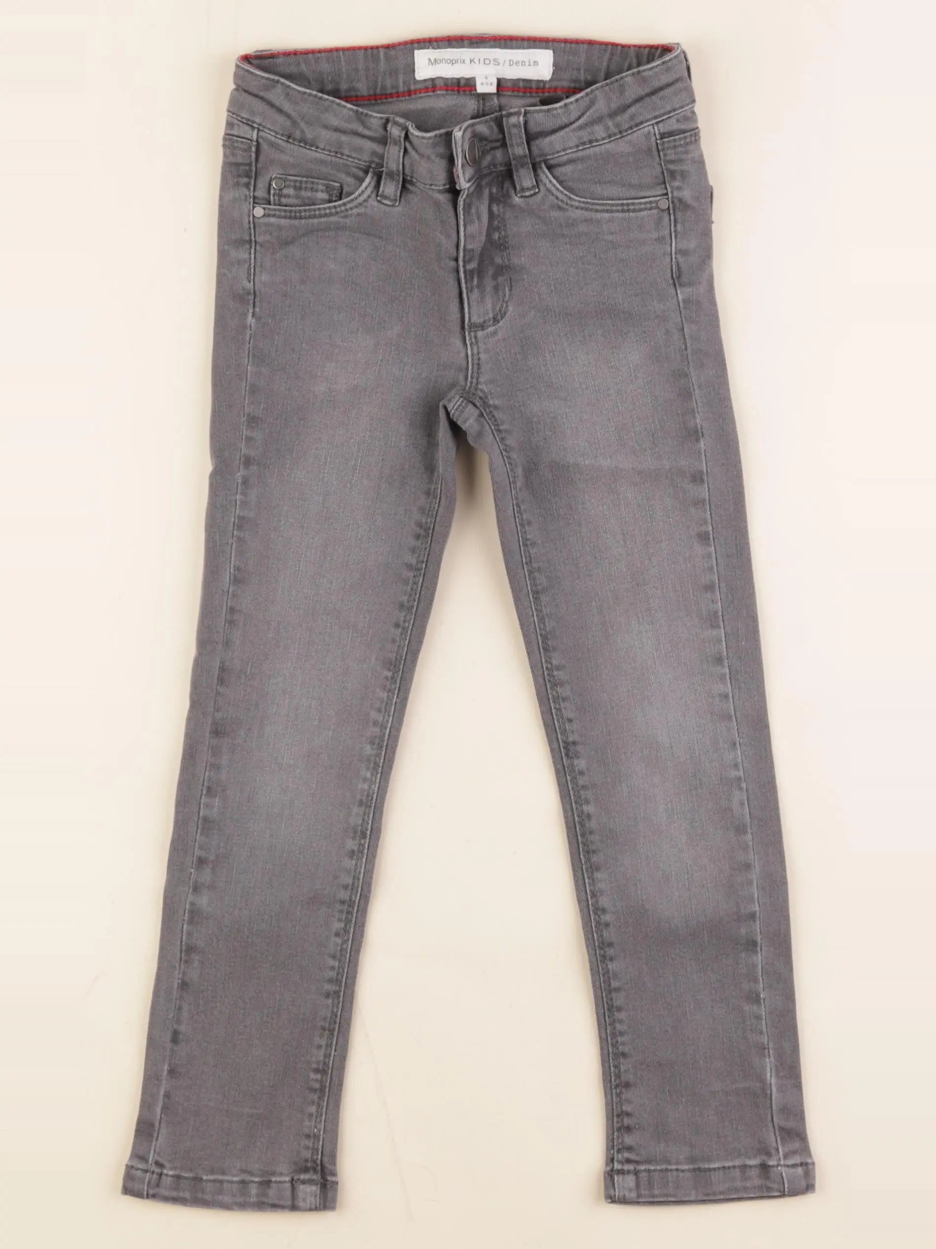 Monoprix - jean gris - 4 ans