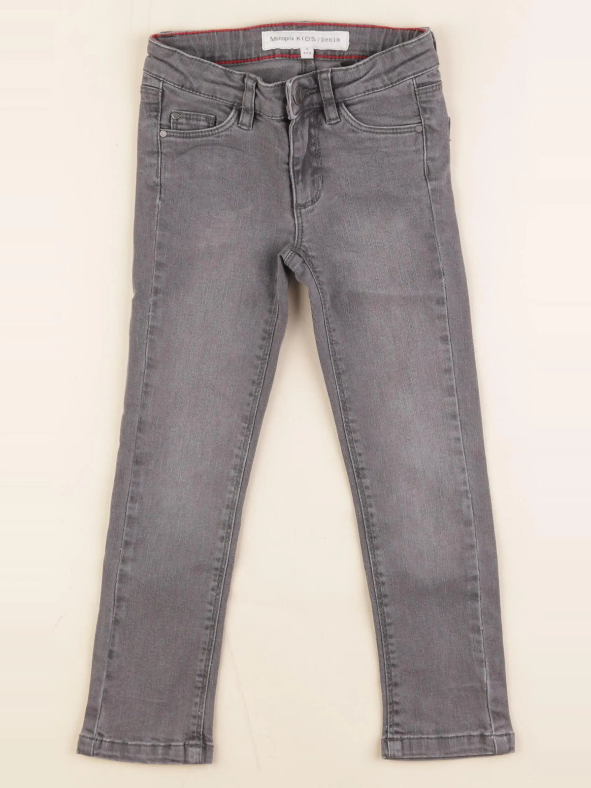 Monoprix - jean gris - 4 ans