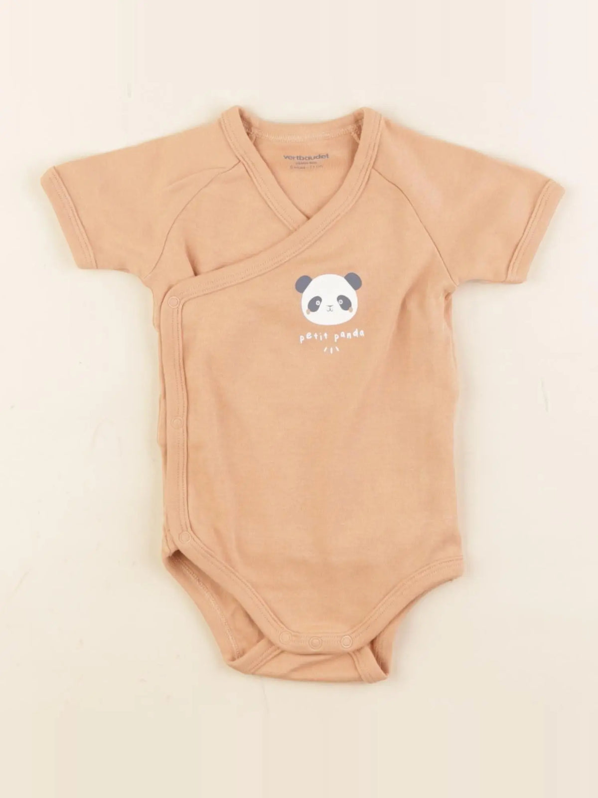 Vertbaudet - body coton orange - 12 mois