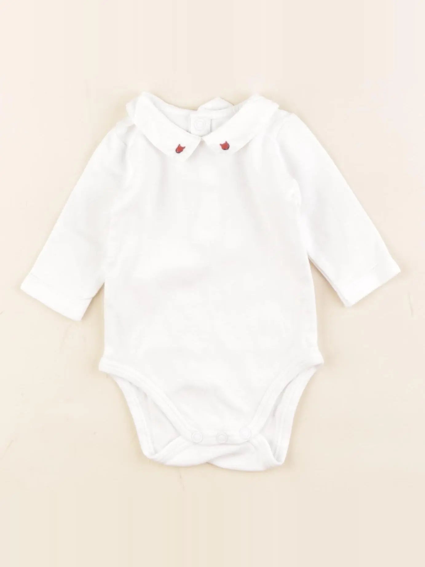 Jacadi - body à col blanc - 1 mois