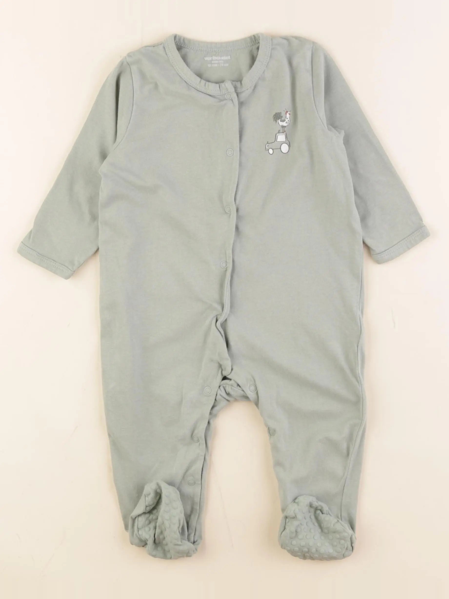 Vertbaudet - pyjama vert - 12 mois