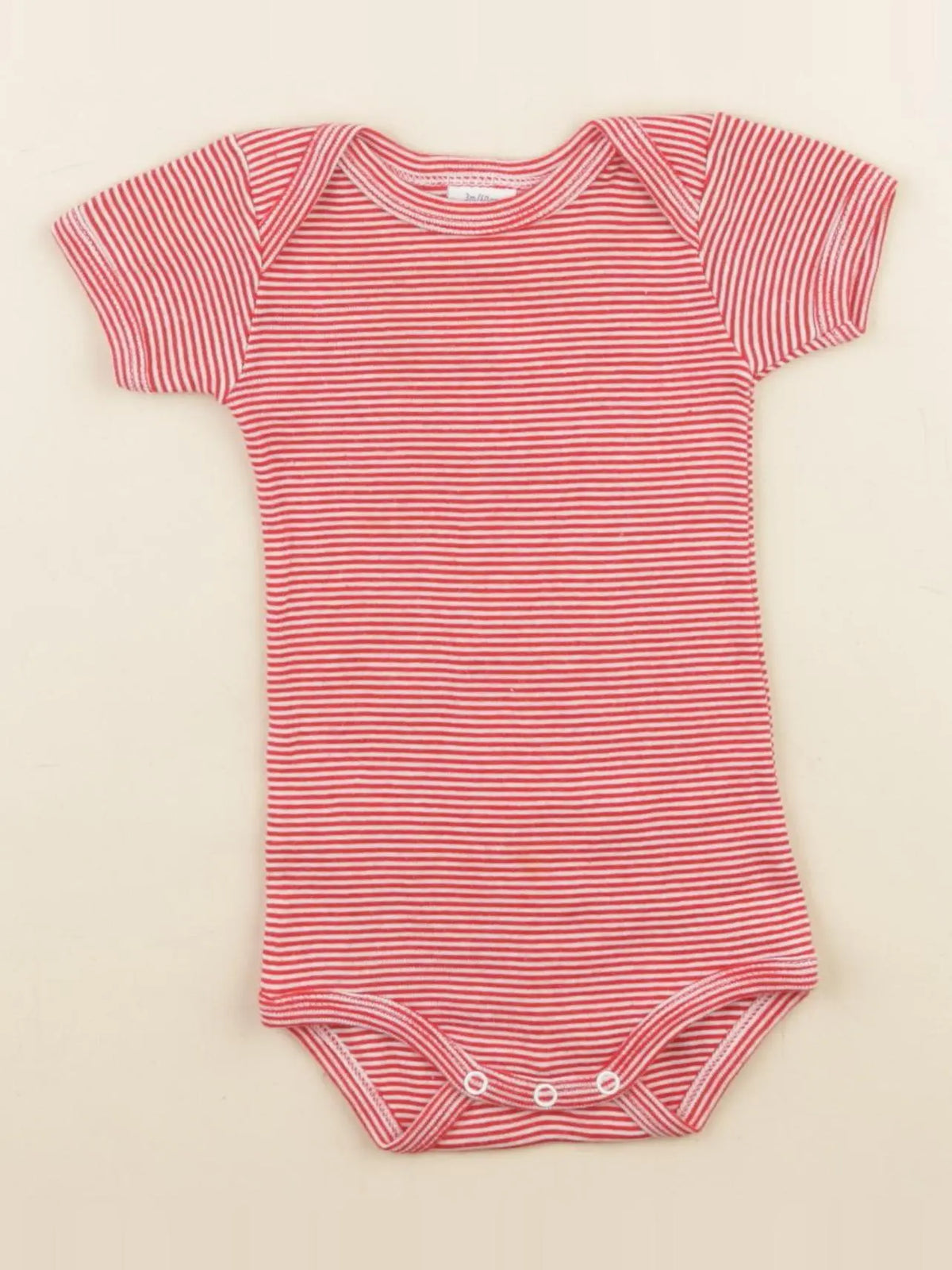 Petit Bateau - body rouge - 3 mois