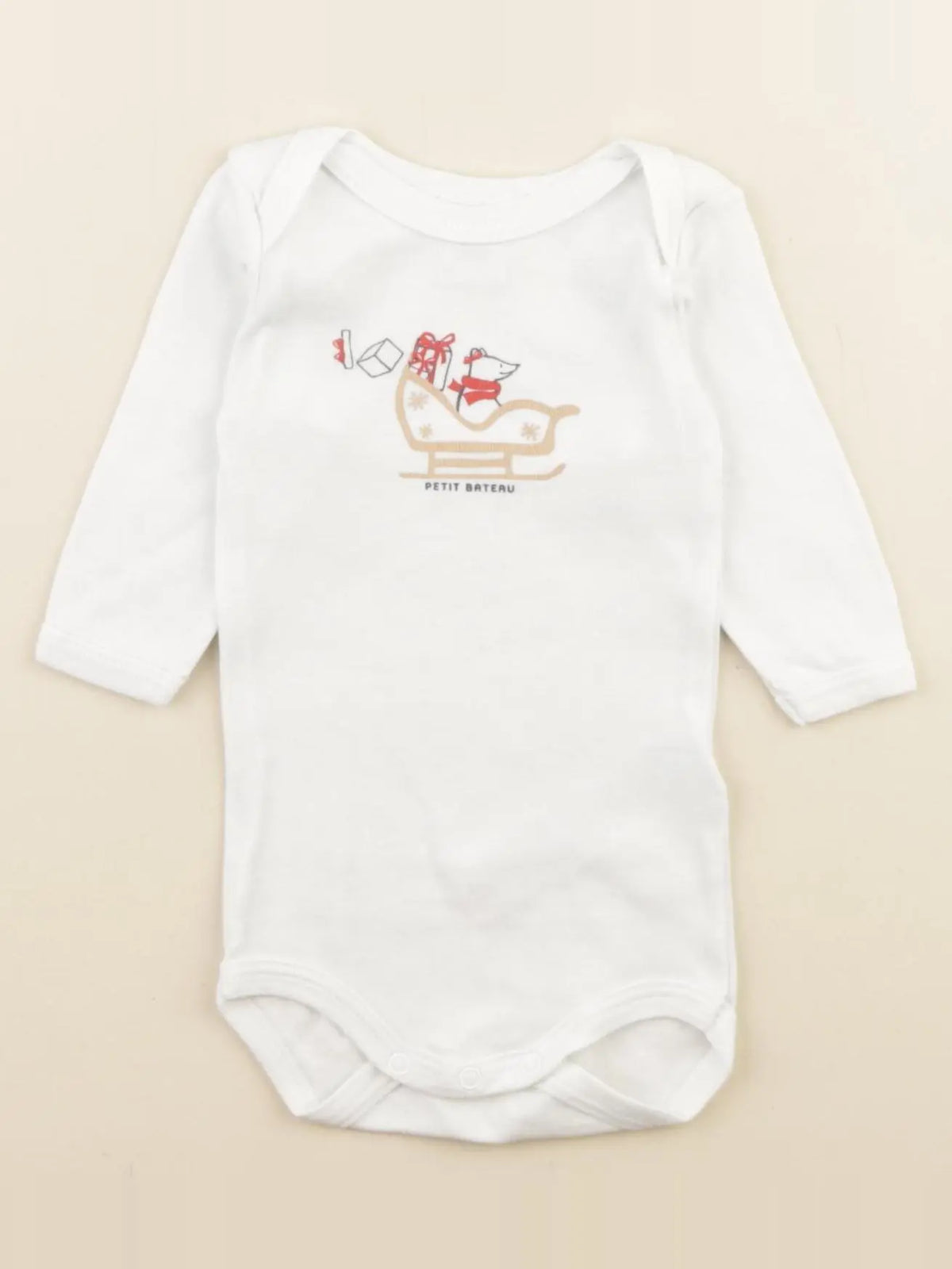 Petit Bateau - body blanc - 3 mois