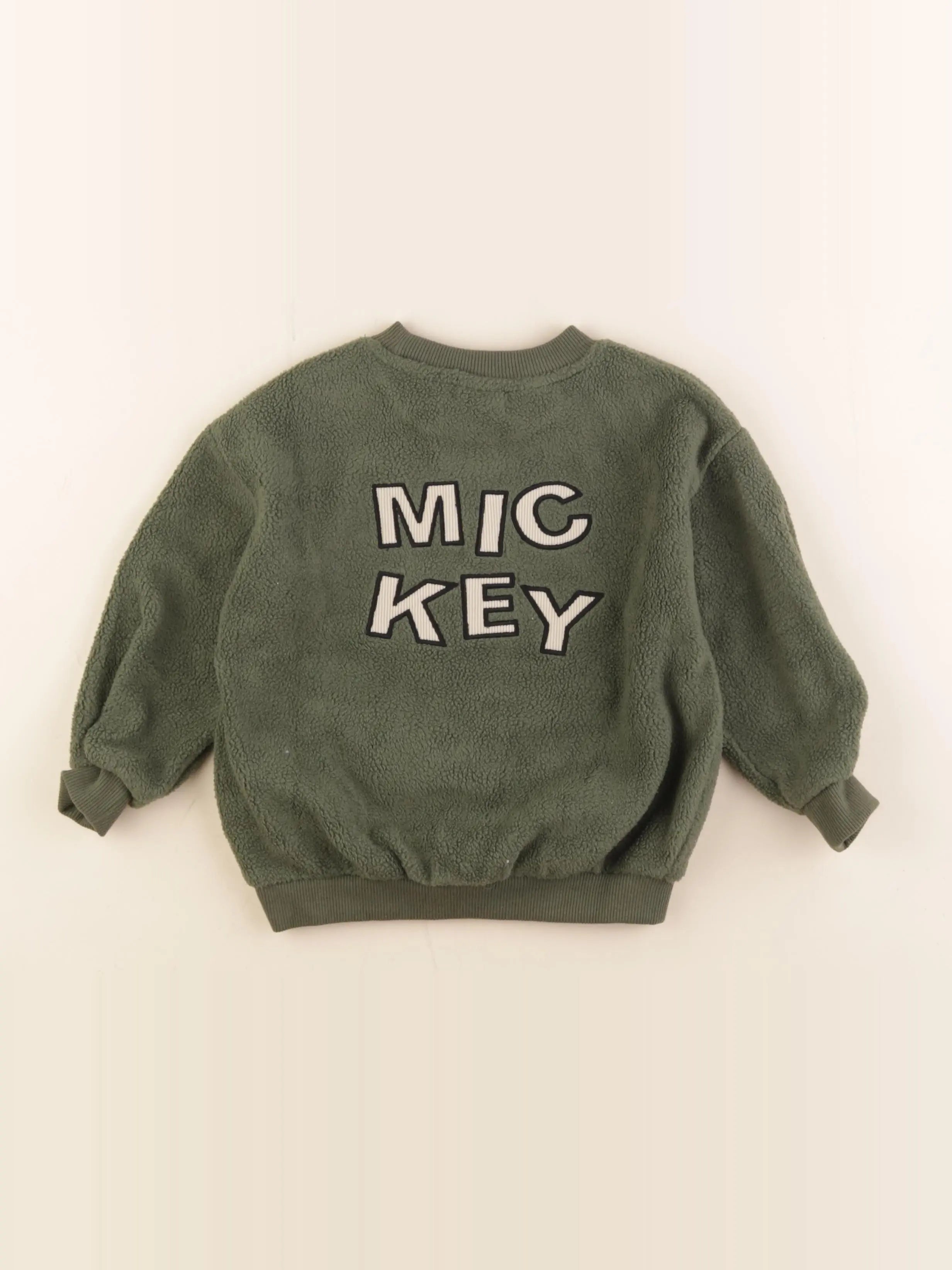 Zara - sweat imprimé au dos vert - 2 ans