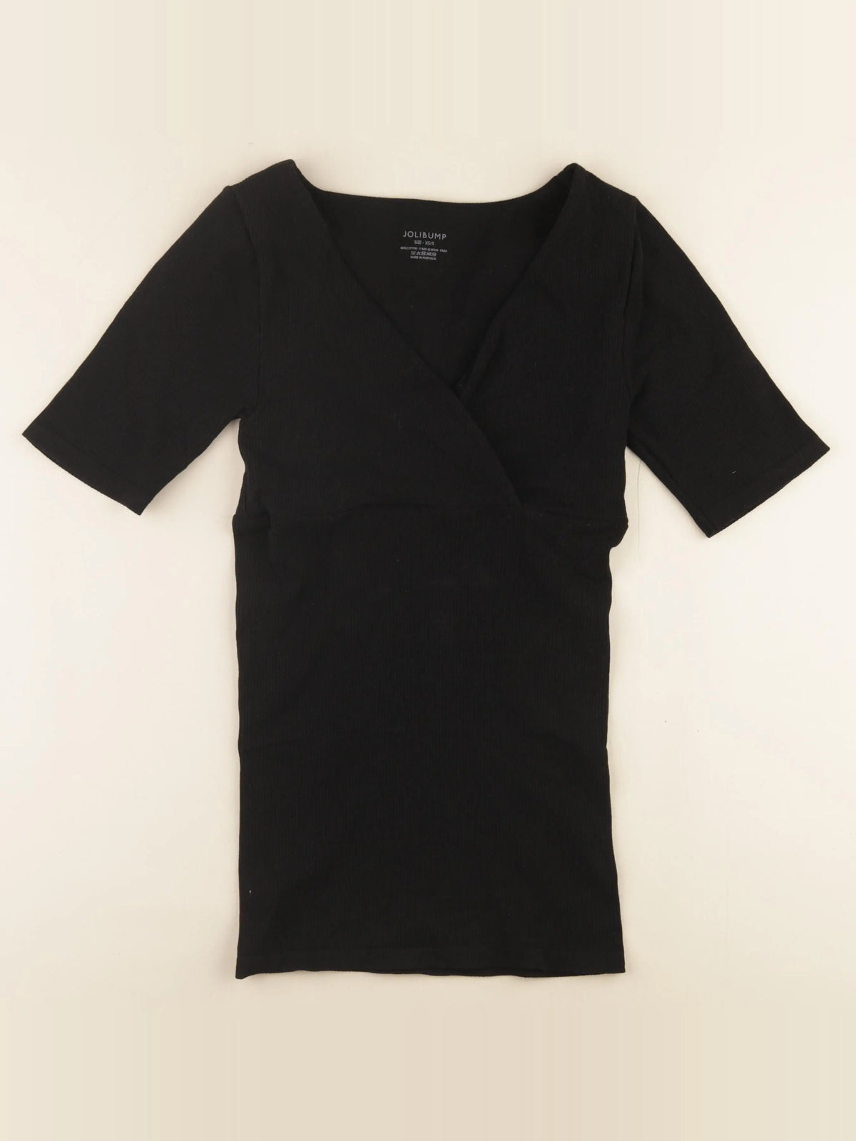 Jolibump - tee-shirt grossesse noir - xs à s