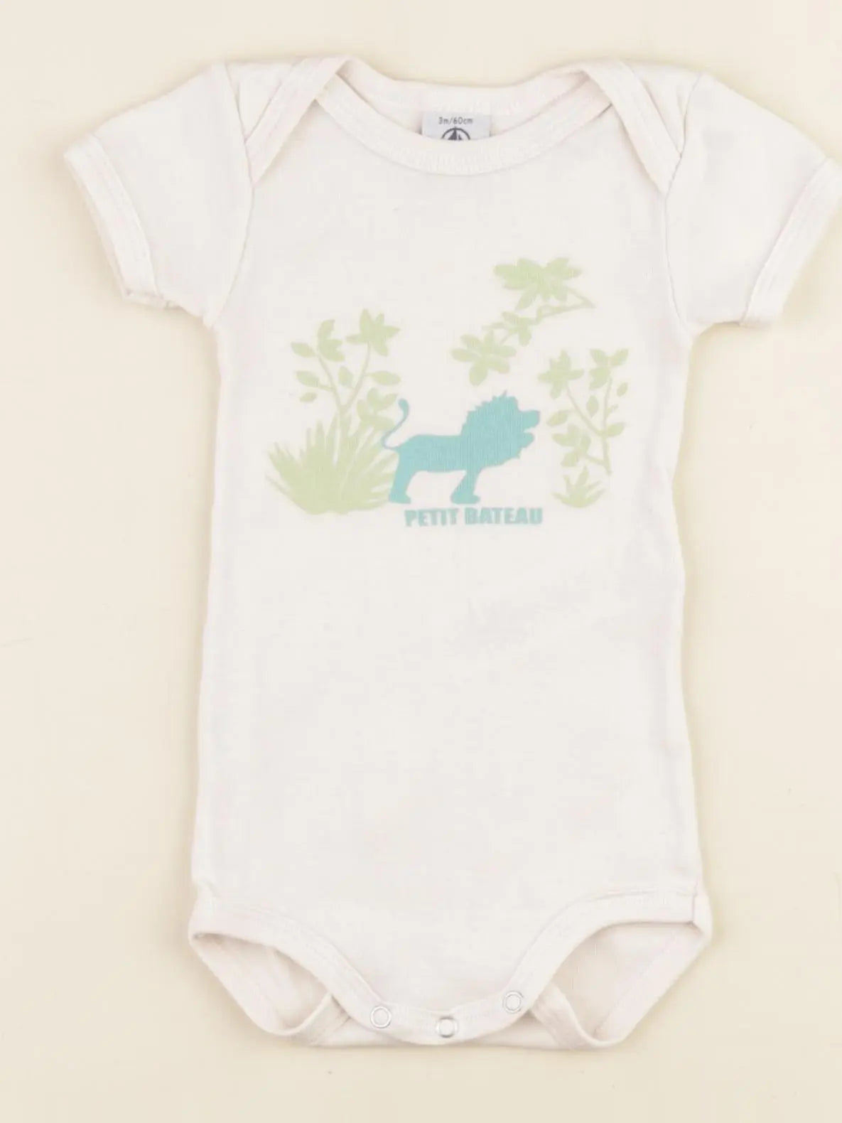 Petit Bateau - body beige - 3 mois