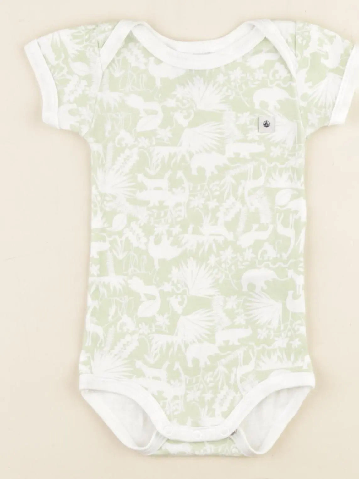 Petit Bateau - body vert - 3 mois