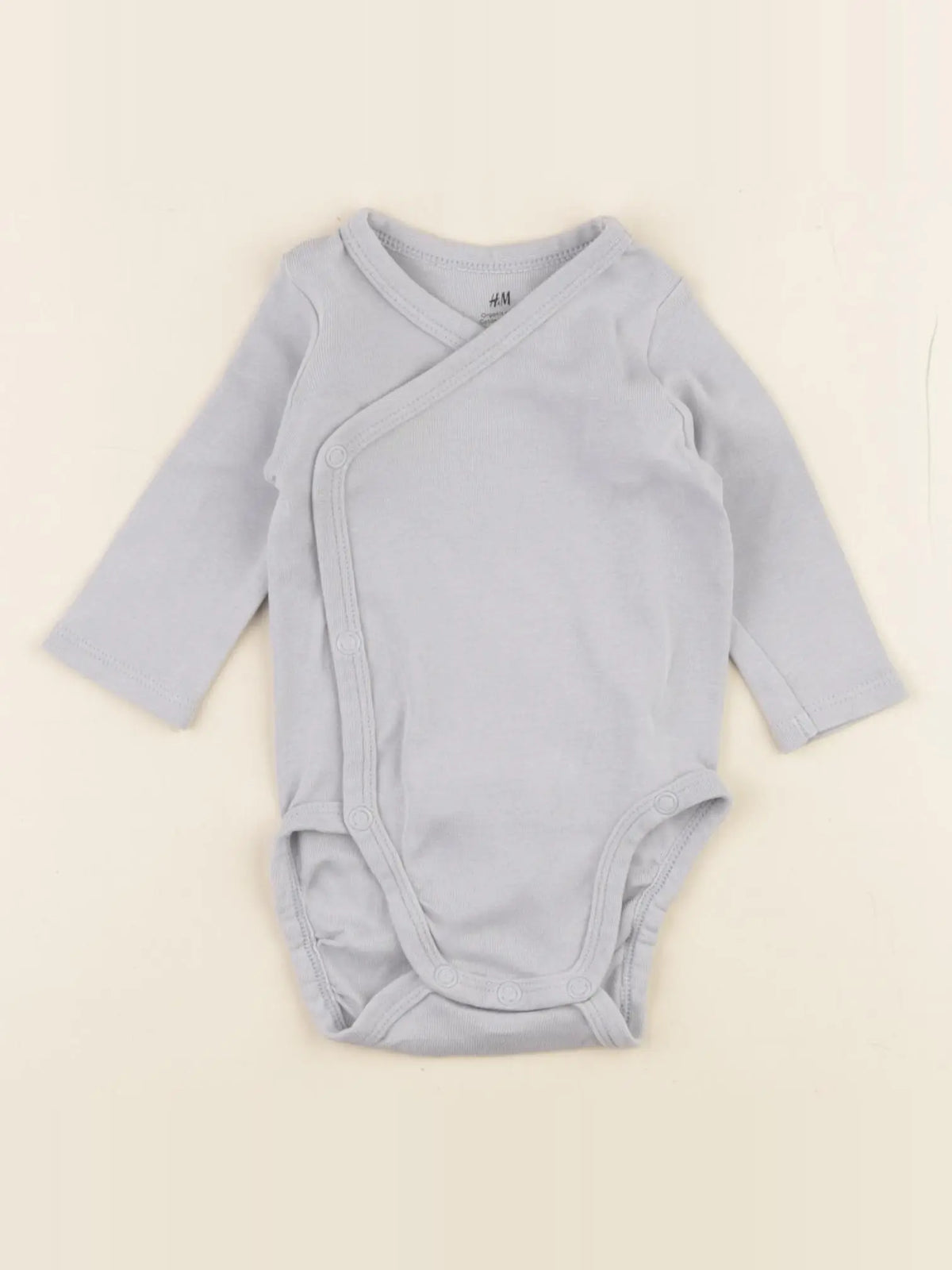 H&M - body bleu - 1/2 mois