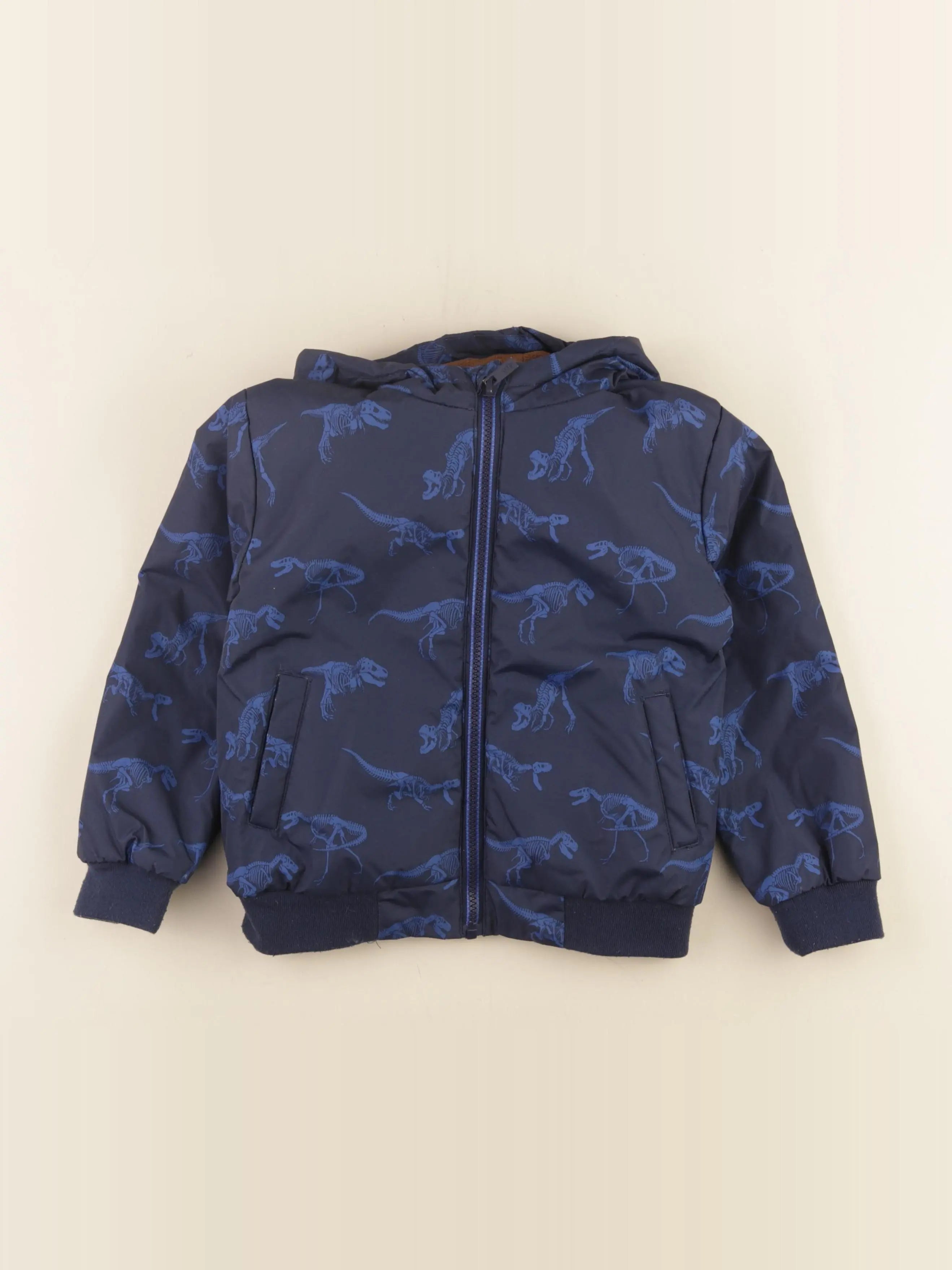Vertbaudet - veste doublé bleu - 5 ans