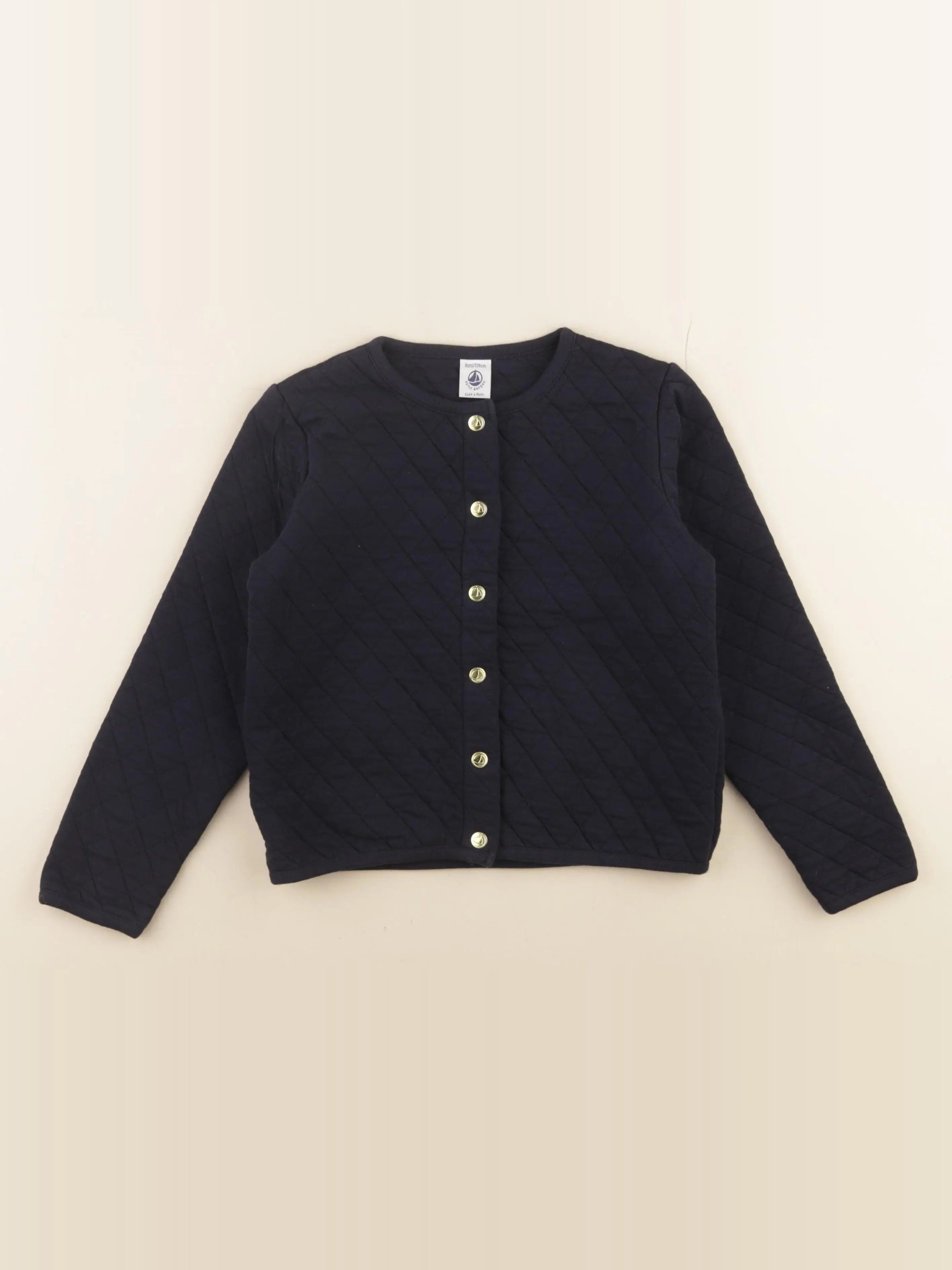 Petit Bateau - sweat bleu - 8 ans