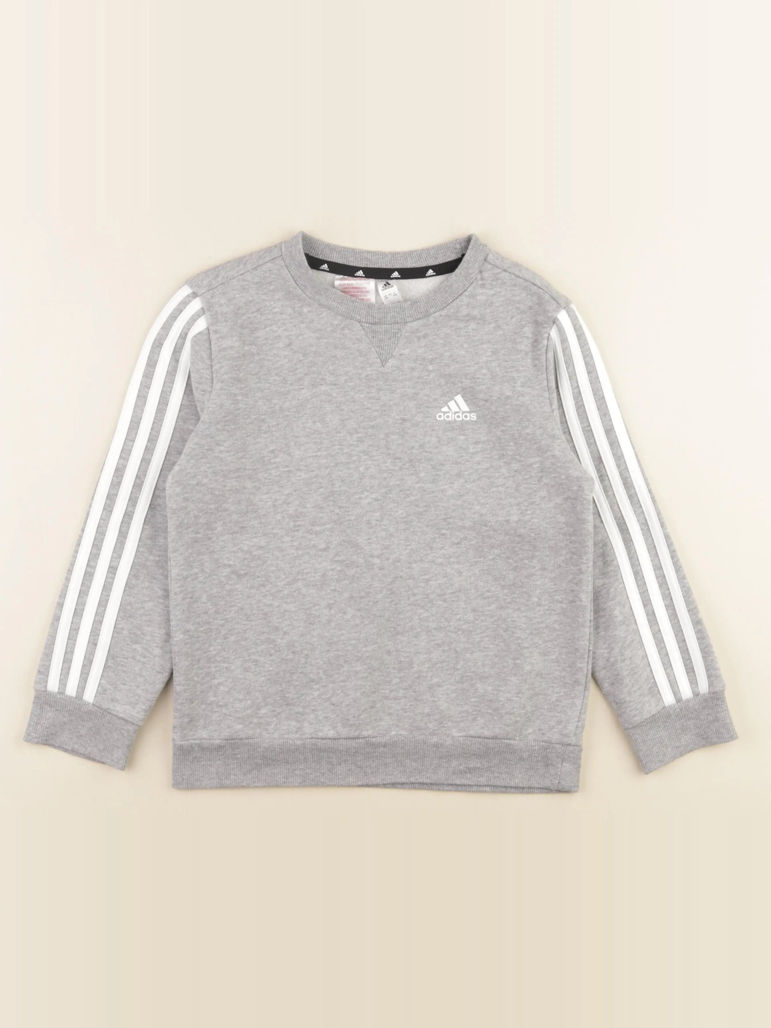 Adidas - sweat gris - 6/7 ans