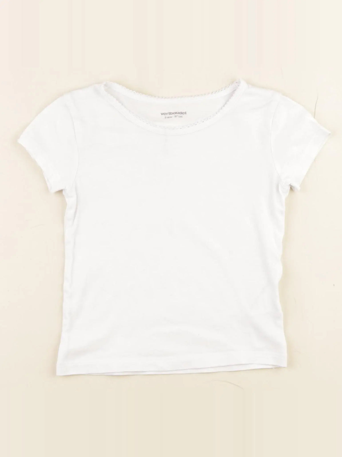 Vertbaudet - maillot de corps blanc - 3 ans