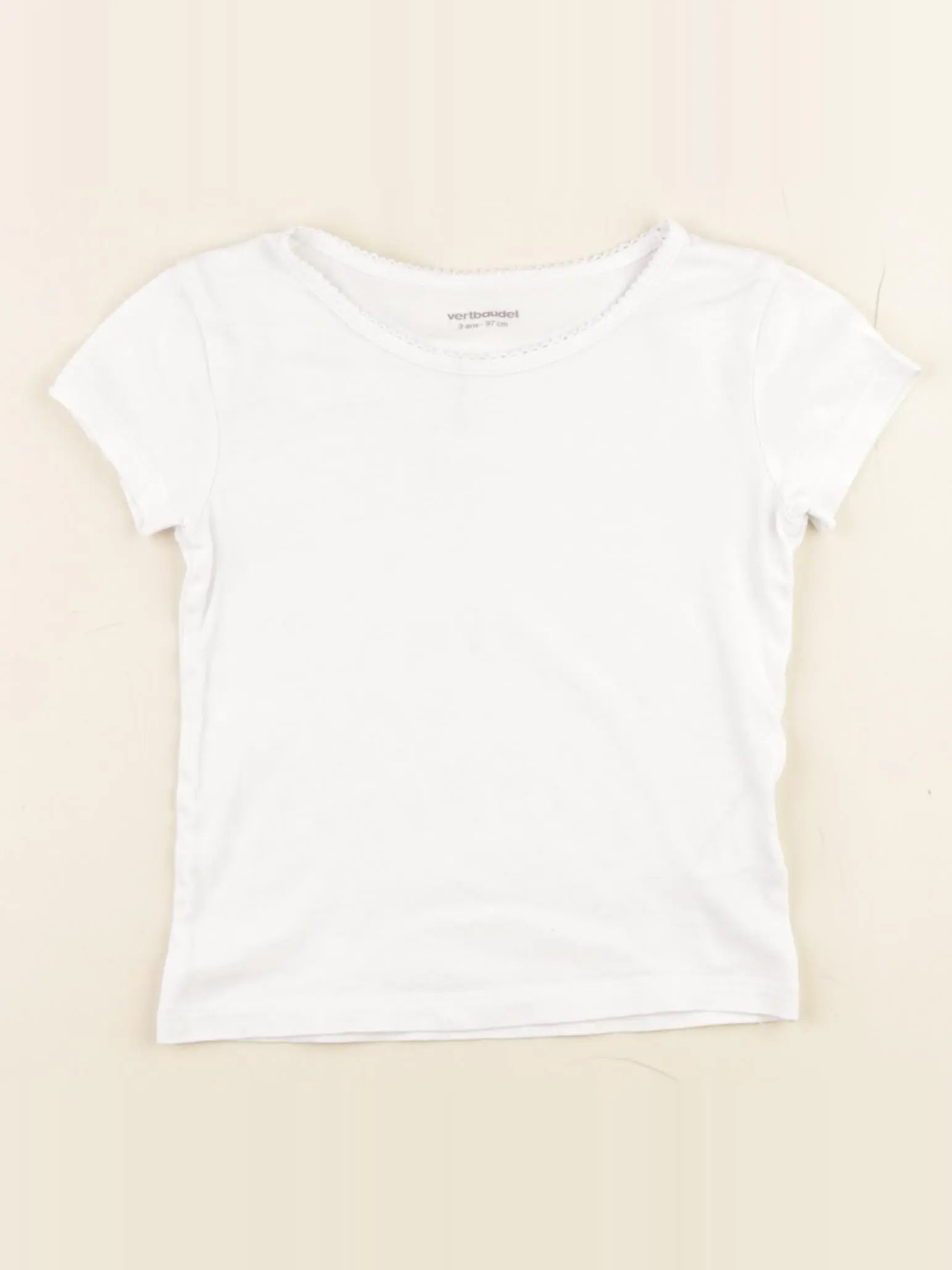 Vertbaudet - maillot de corps blanc - 3 ans