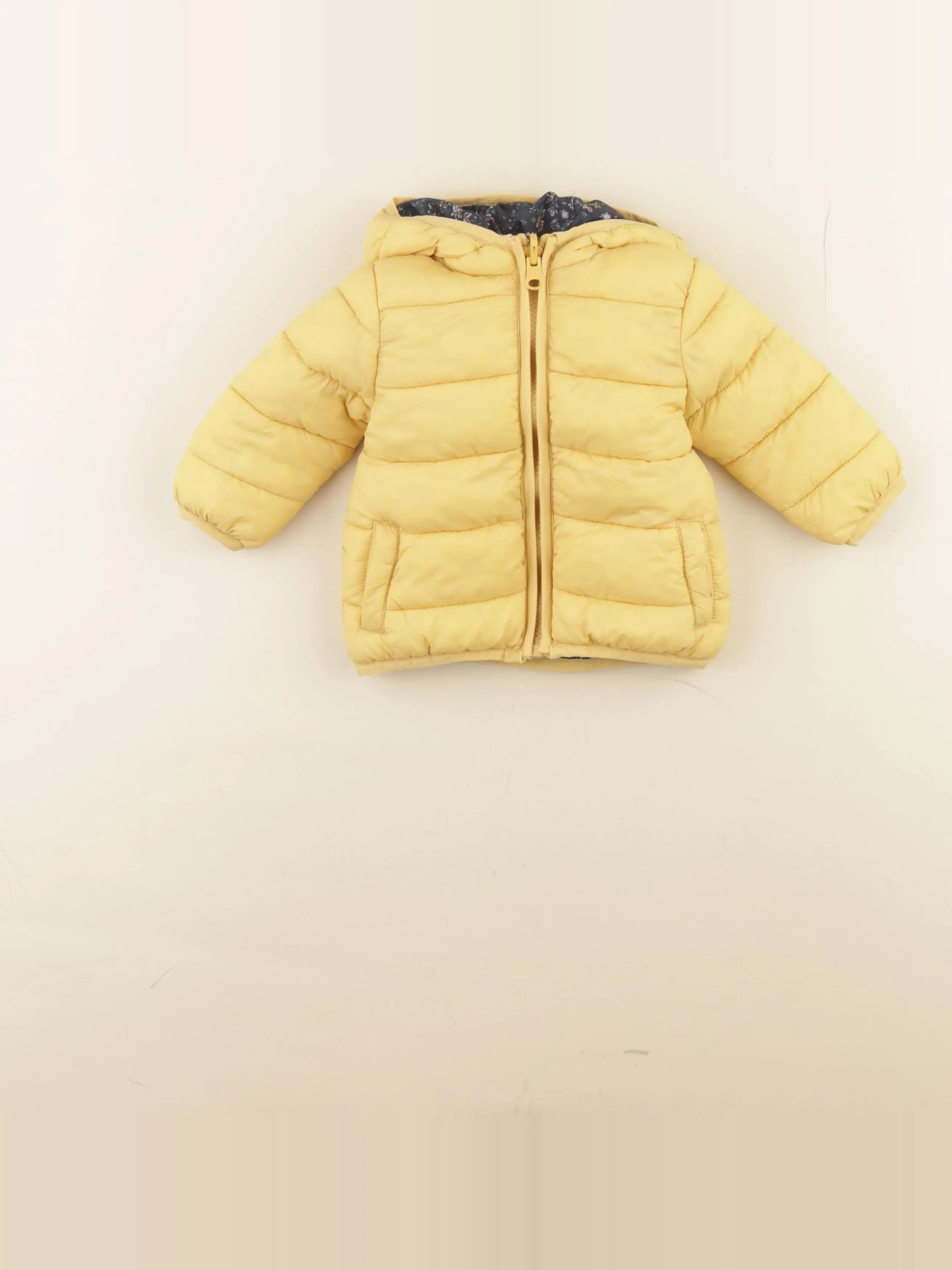 Vertbaudet - doudoune jaune, bleu - 6 mois