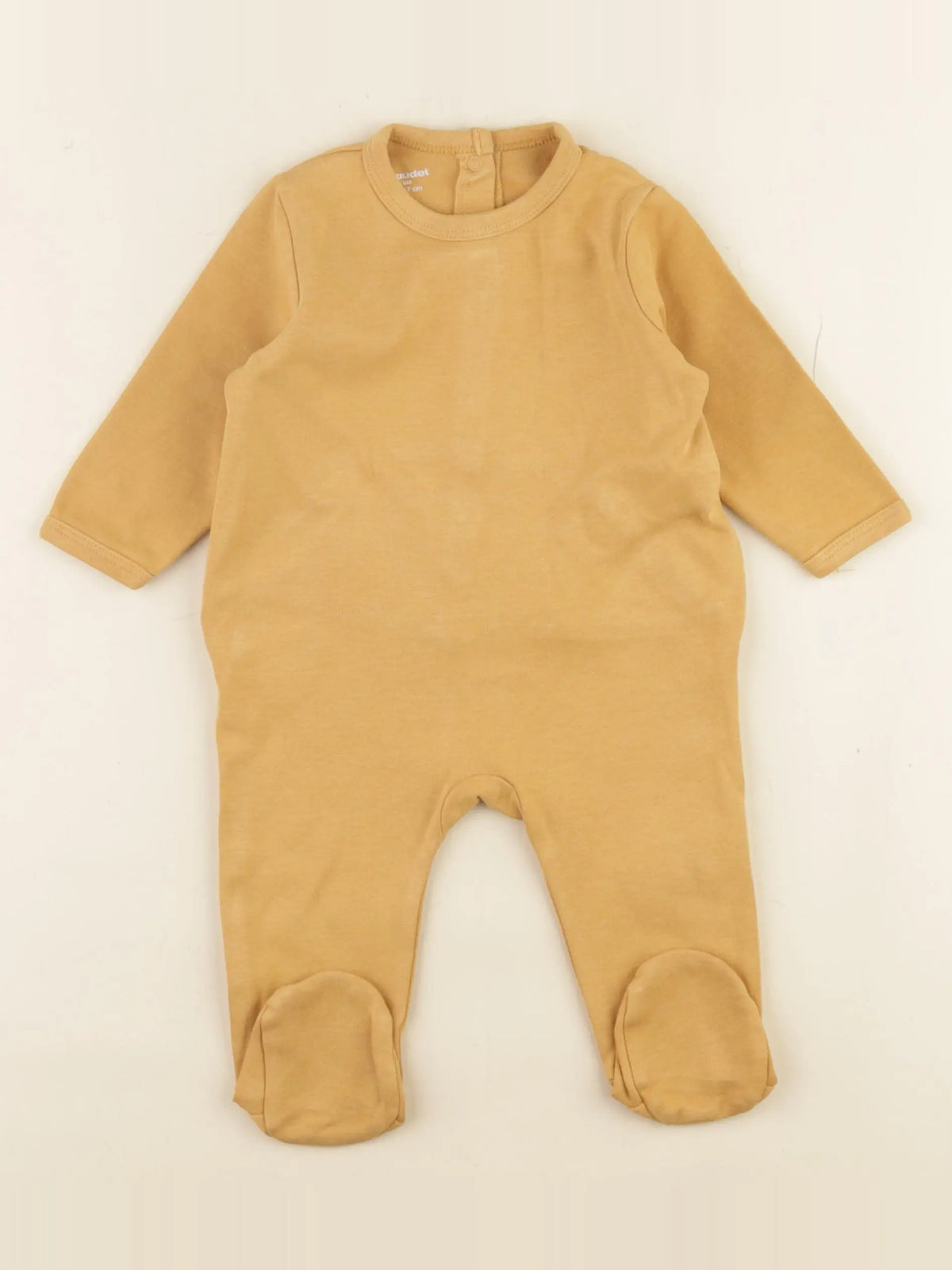 Vertbaudet - pyjama coton jaune - 6 mois