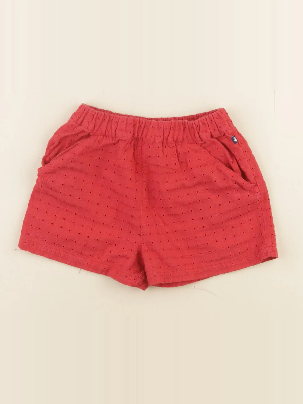 Petit Bateau - short rouge - 24 mois