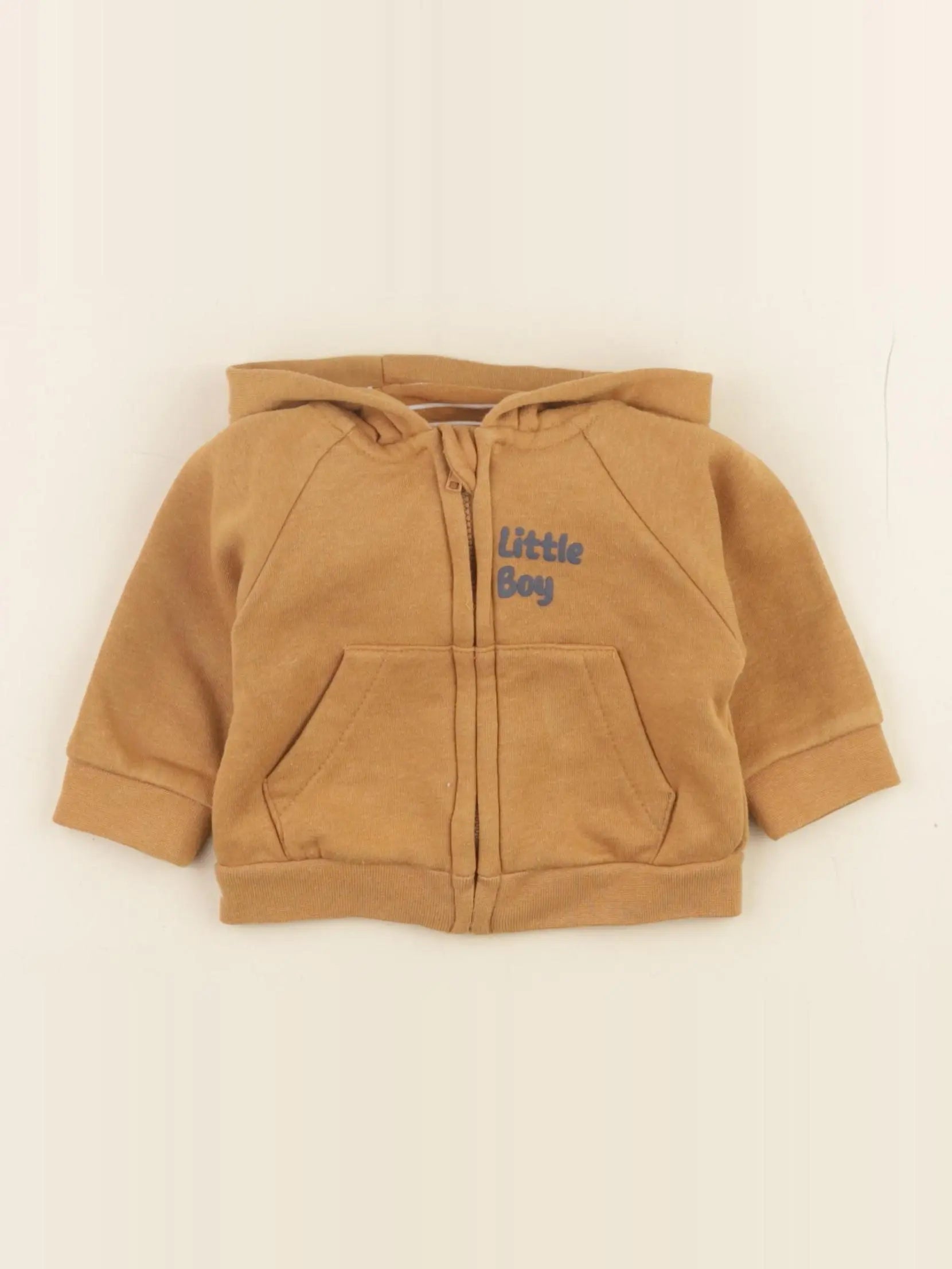 Vertbaudet - sweat marron - 3 mois