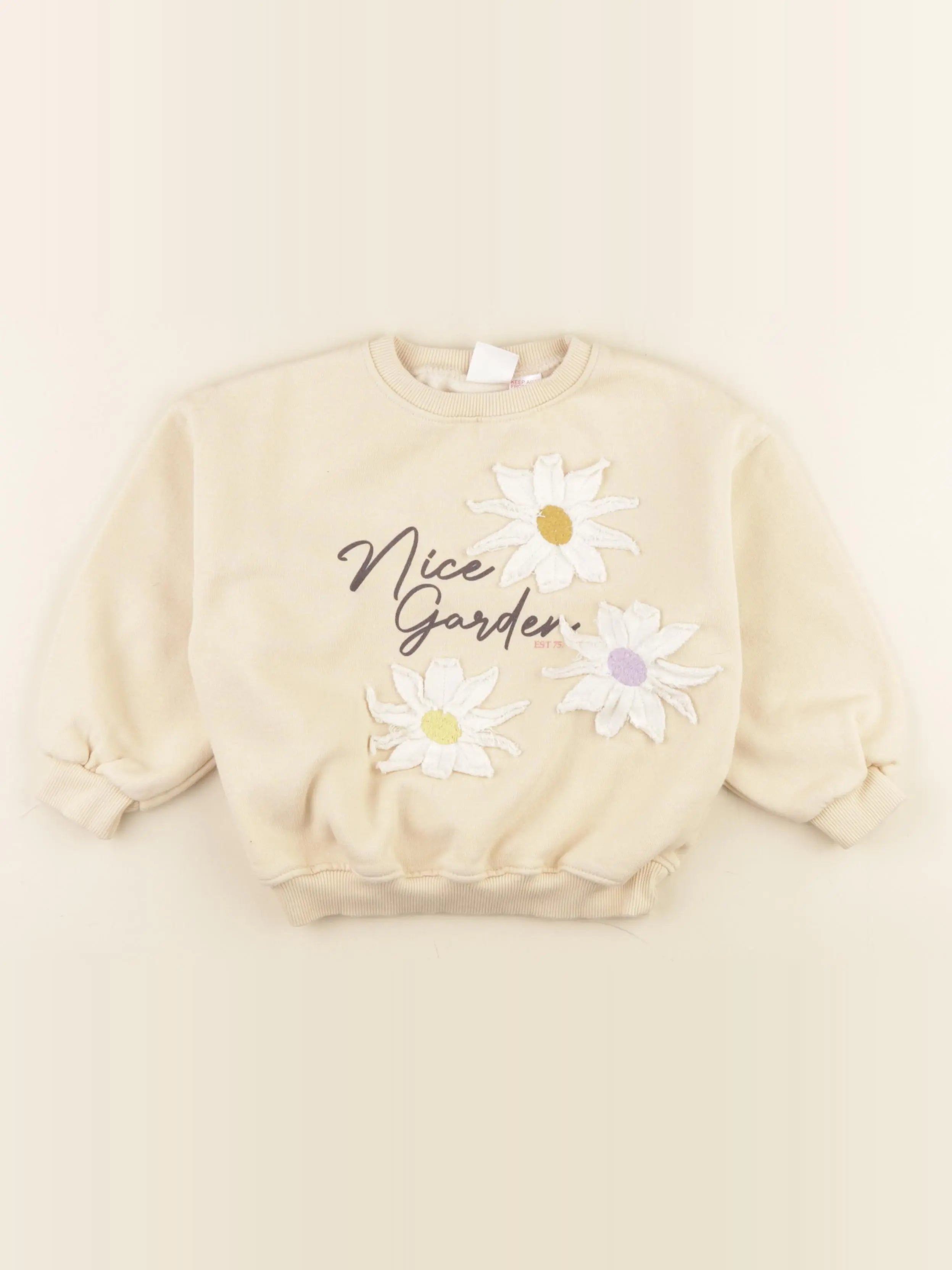 Zara - sweat beige - 6 ans