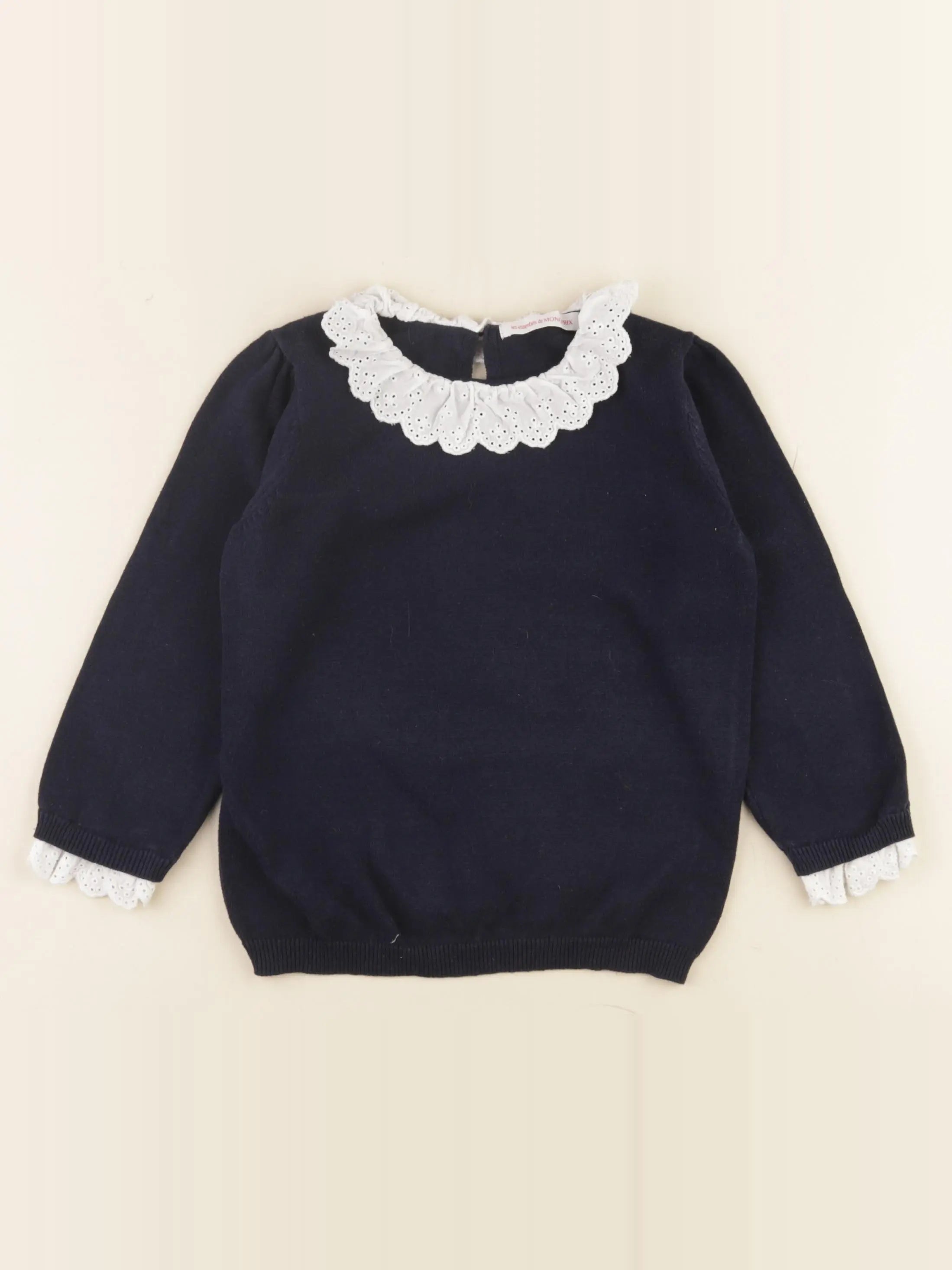 Monoprix - pull bleu - 6 ans