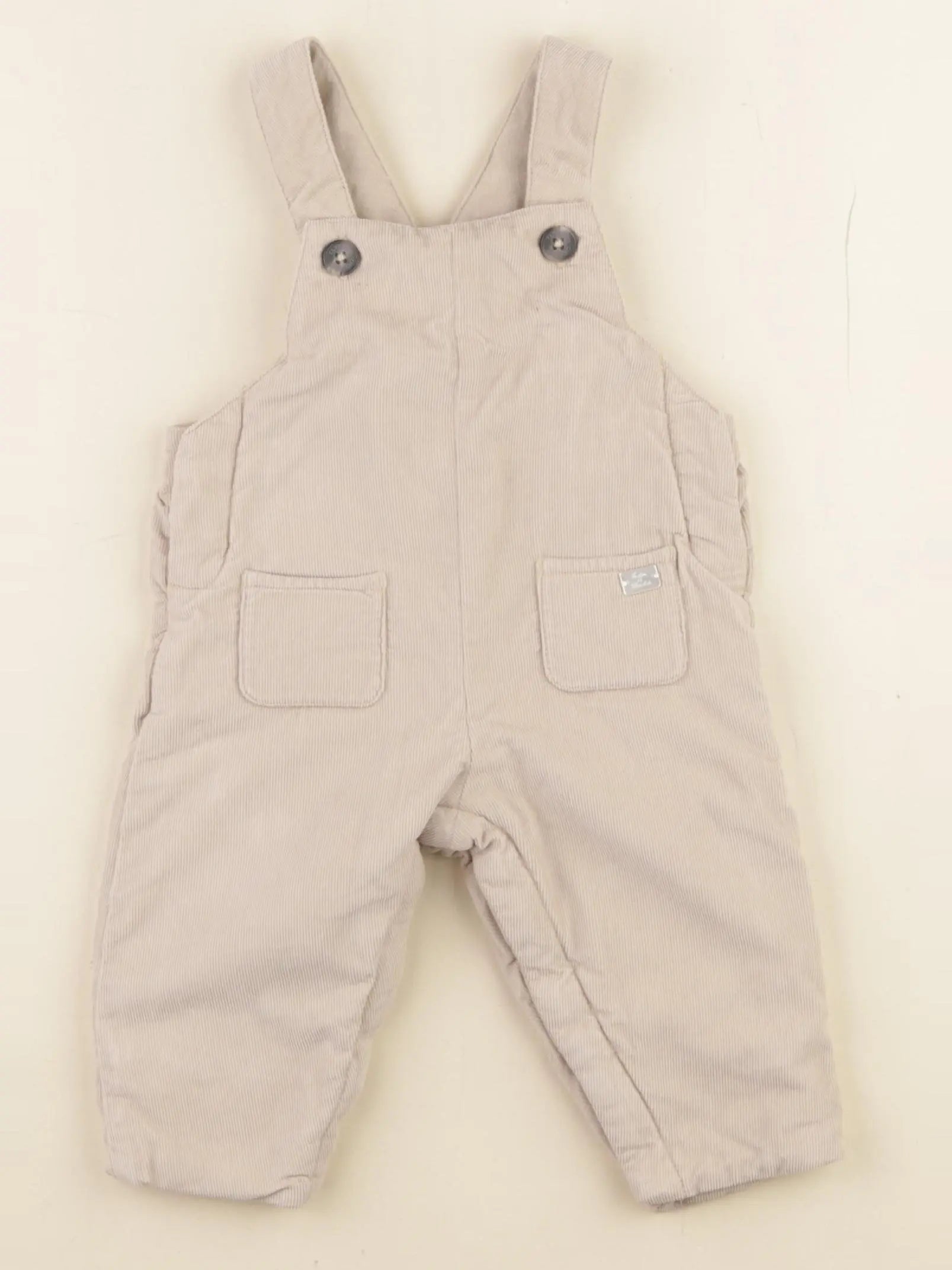 Tartine & Chocolat - salopette doublé beige - 6 mois